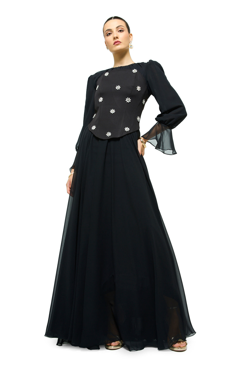 Starlit Blossom Gown
