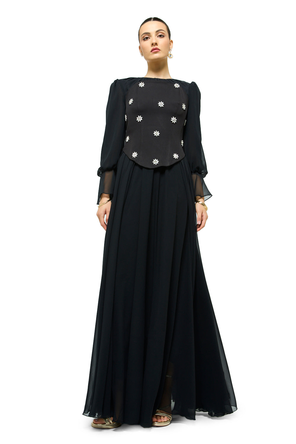 Starlit Blossom Gown