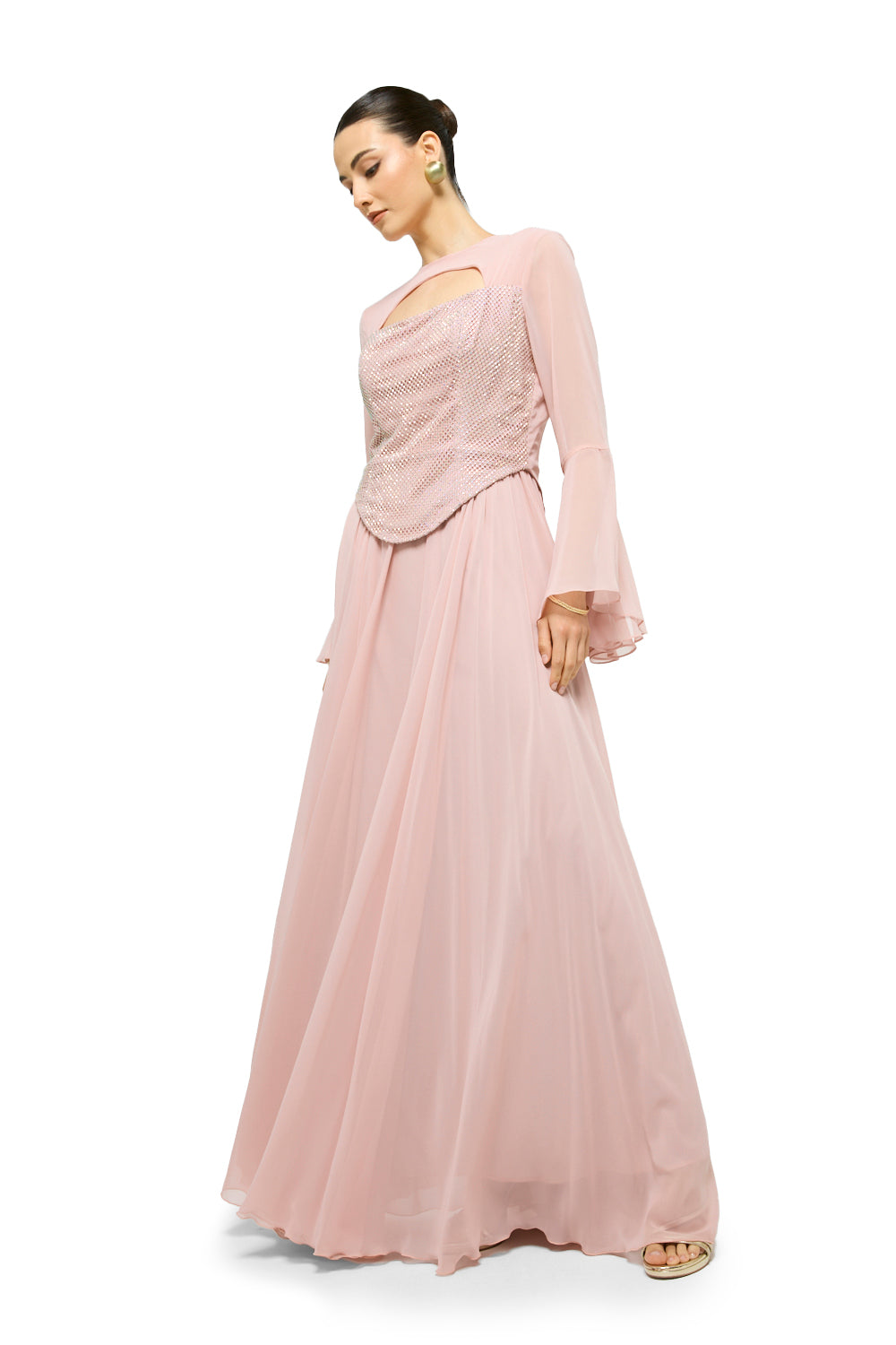 Celestial Drape Maxi Dress