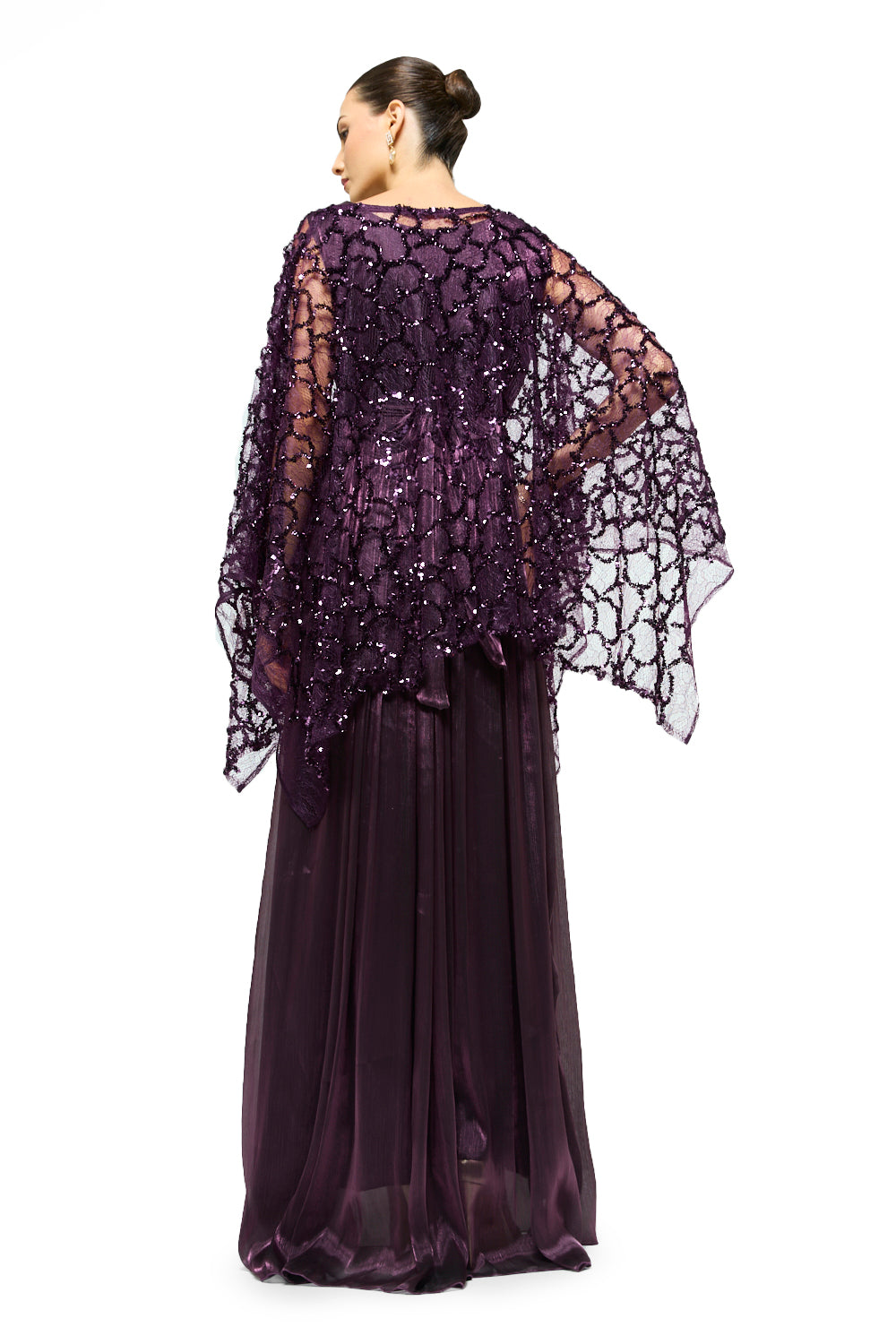 Ethereal Lace Overlay Gown
