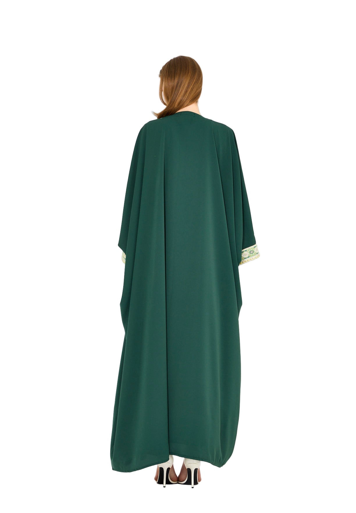 Embellished Bisht With Tassels & Dress Set