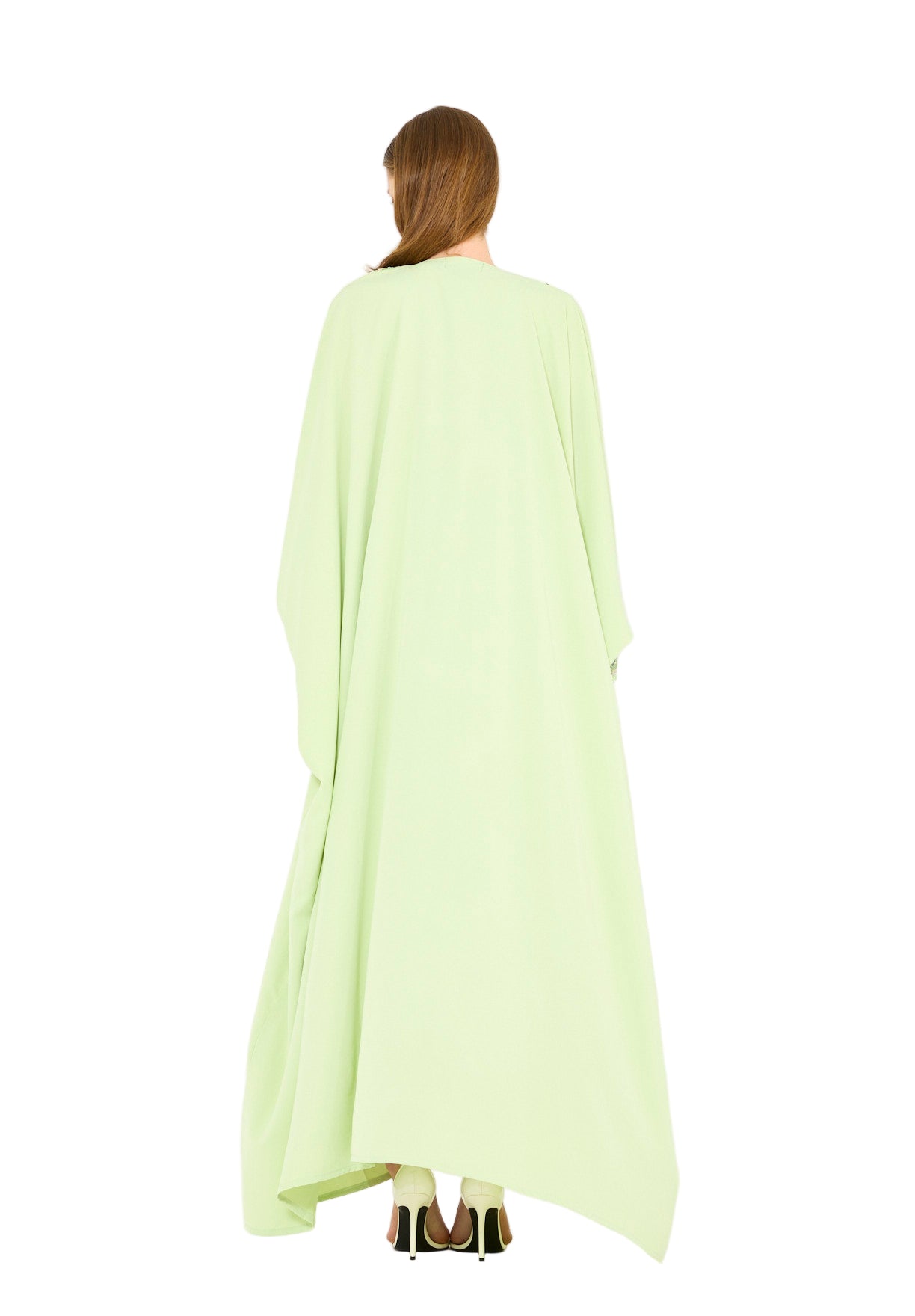 Embellished Bisht With Tassels & Dress Set