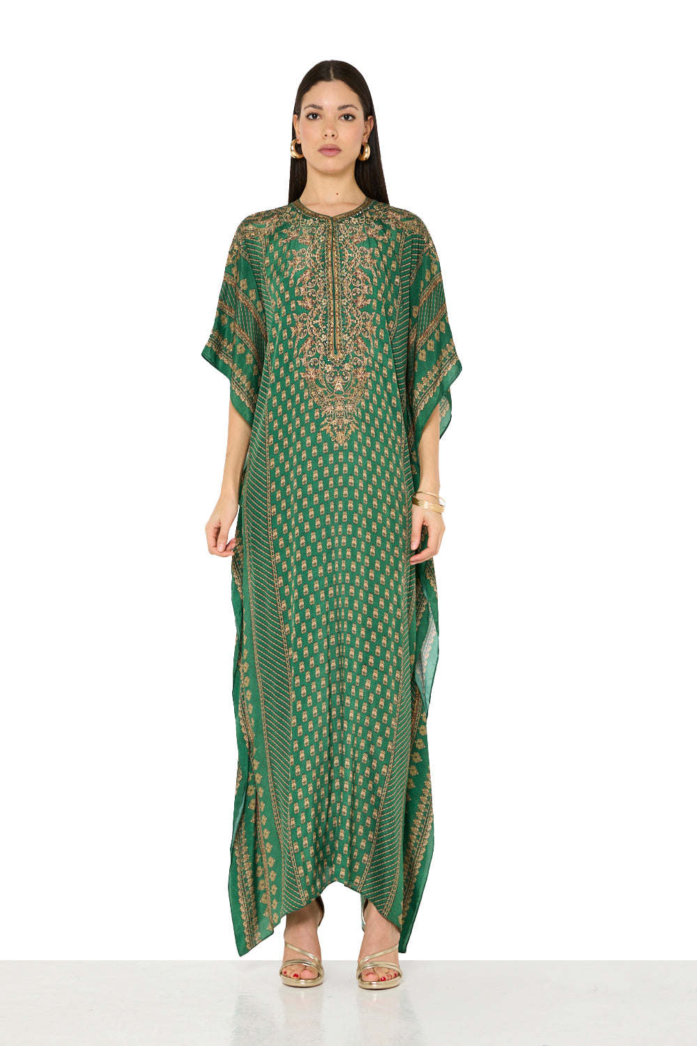 Heritage Buti Fluid Flow Kaftan