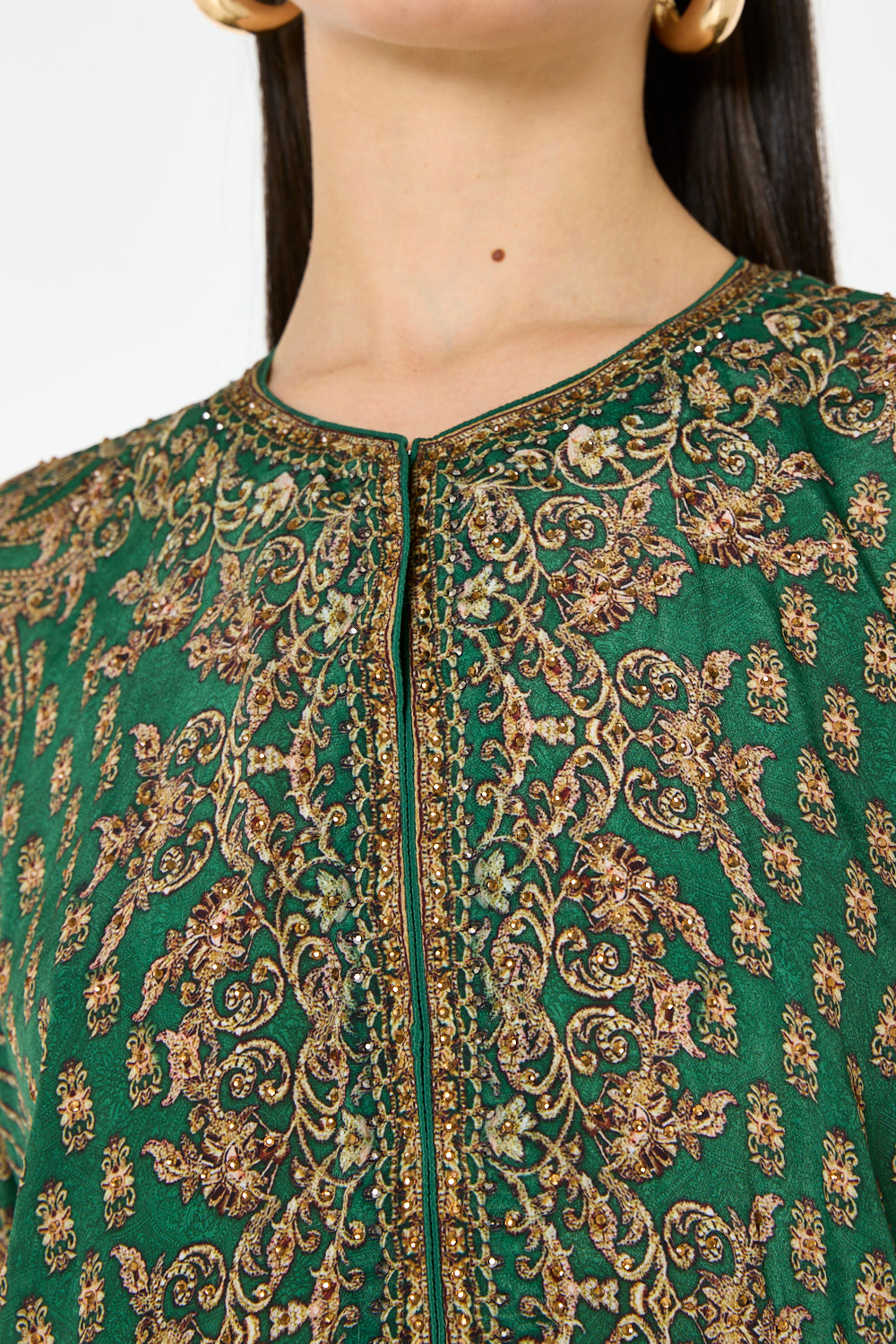 Heritage Buti Fluid Flow Kaftan