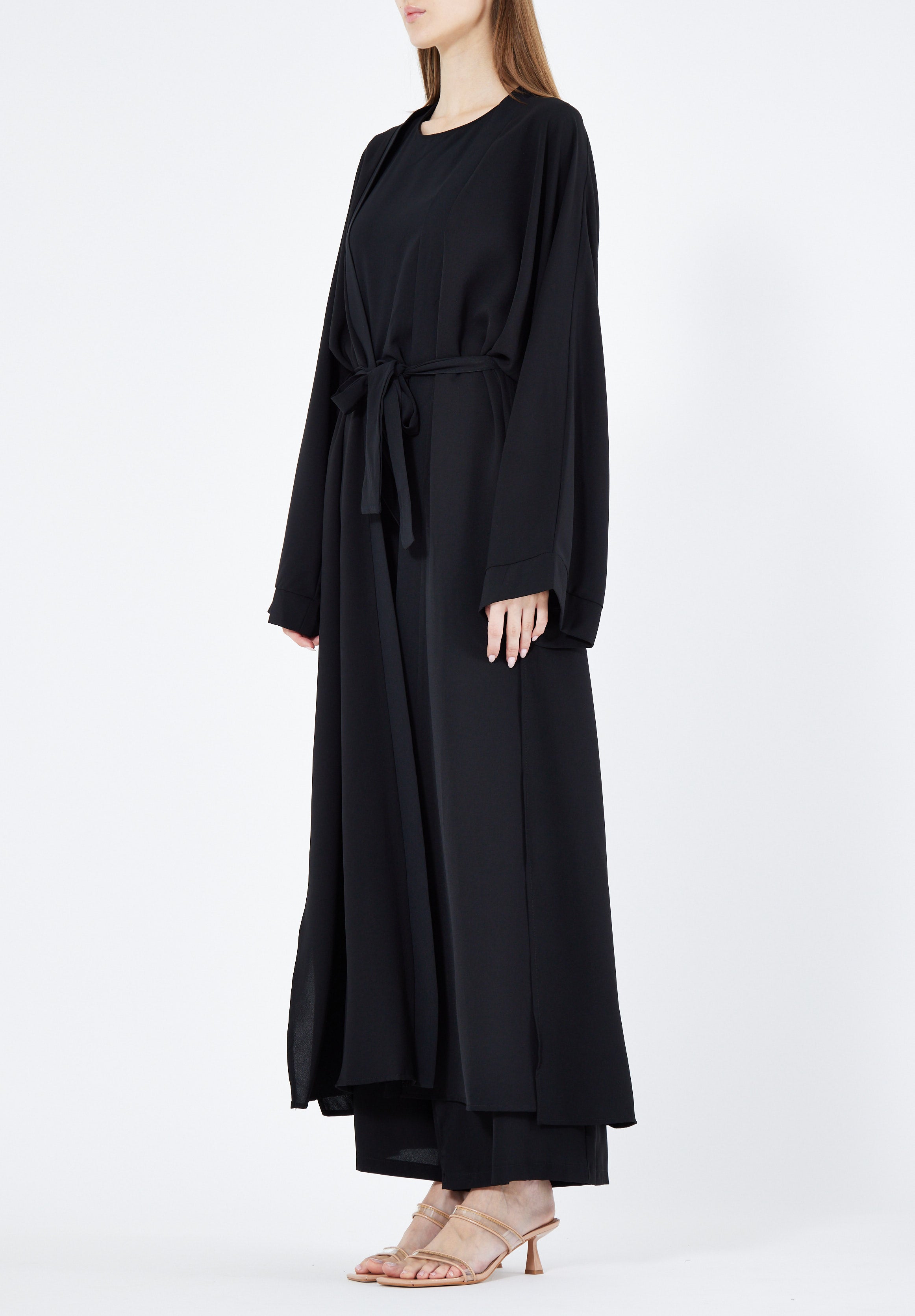 Stylish Loose fitted Jalabiya With Flared Pant
