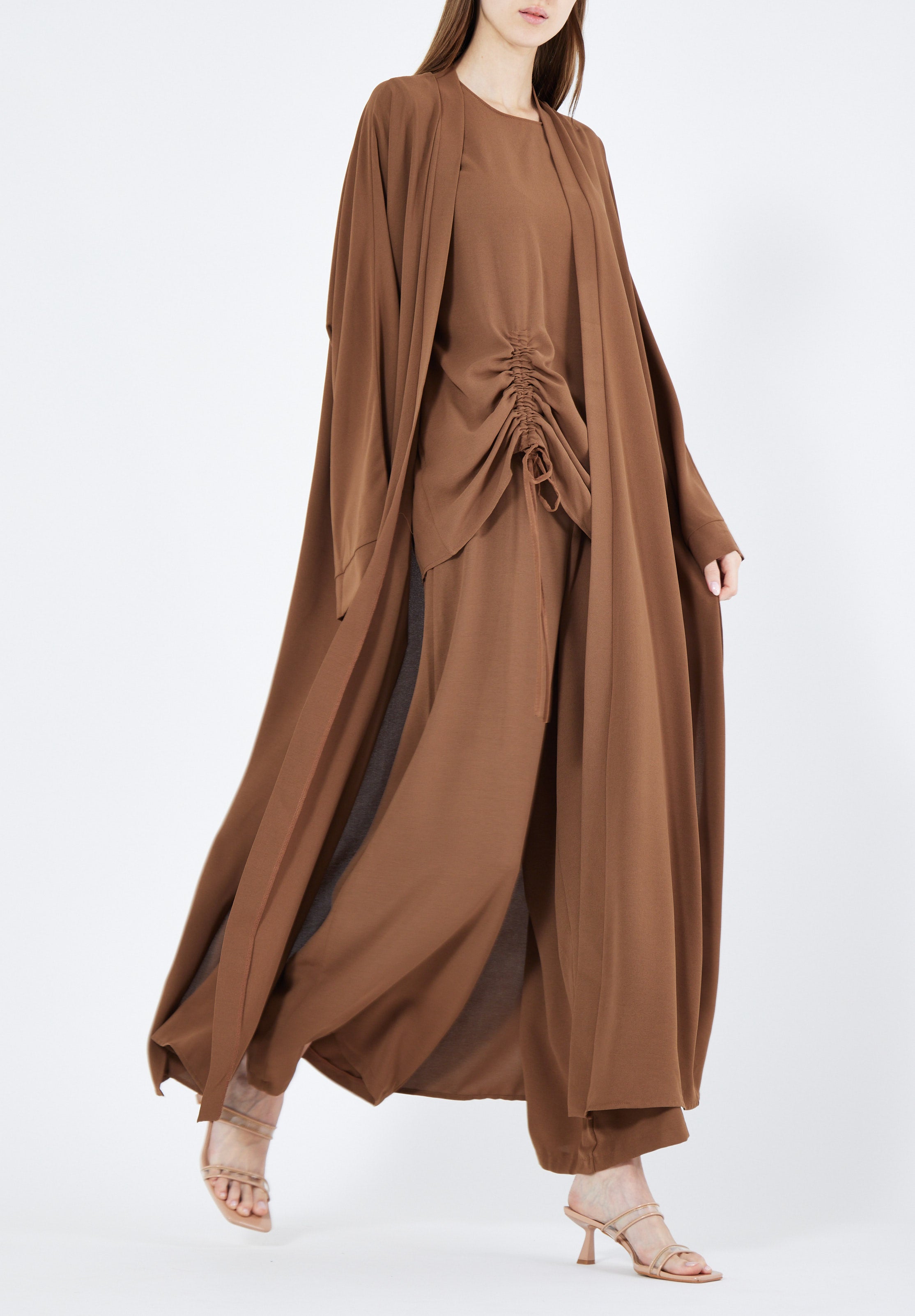 Stylish Loose fitted Jalabiya With Flared Pant