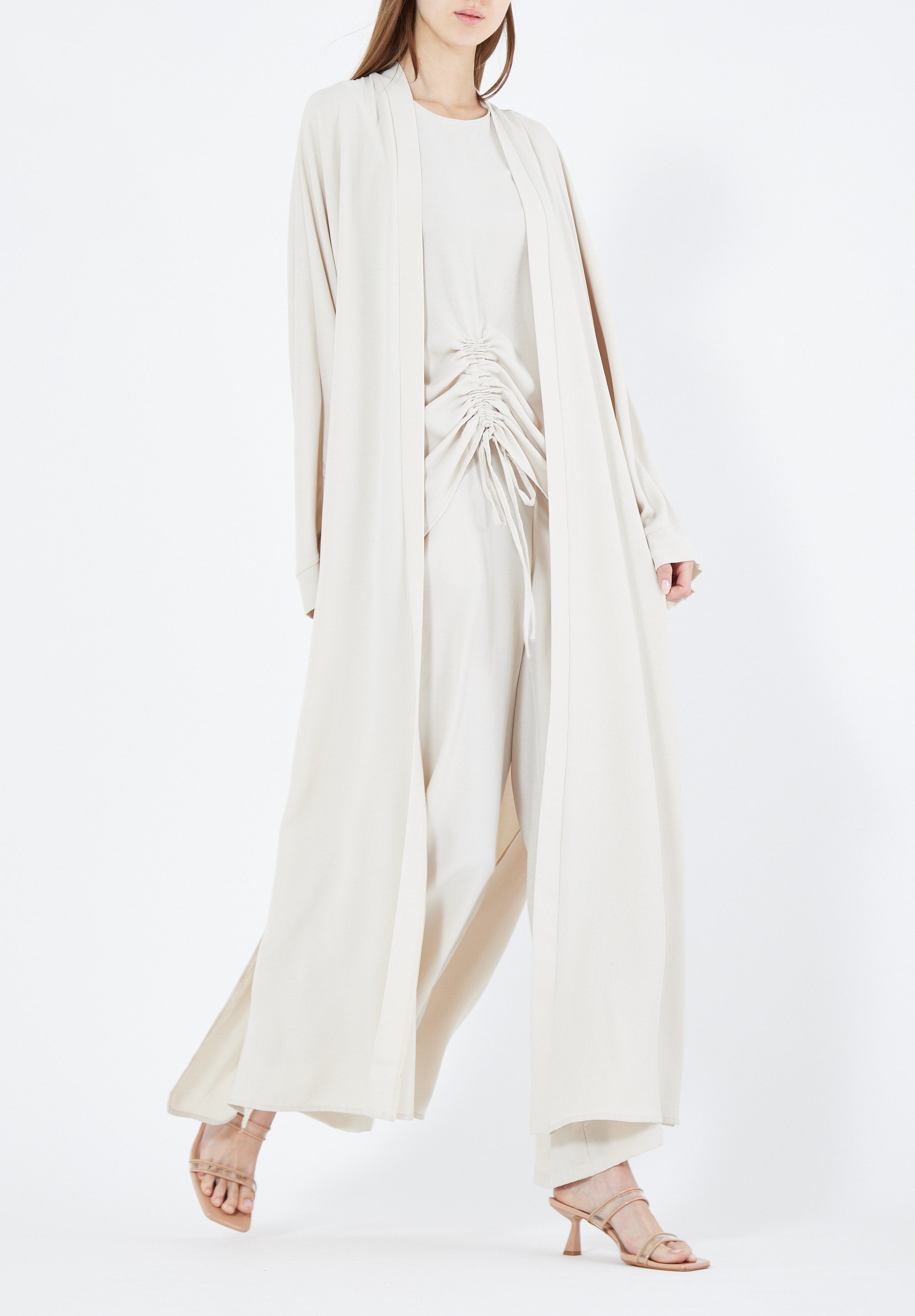 Stylish Loose fitted Jalabiya With Flared Pant
