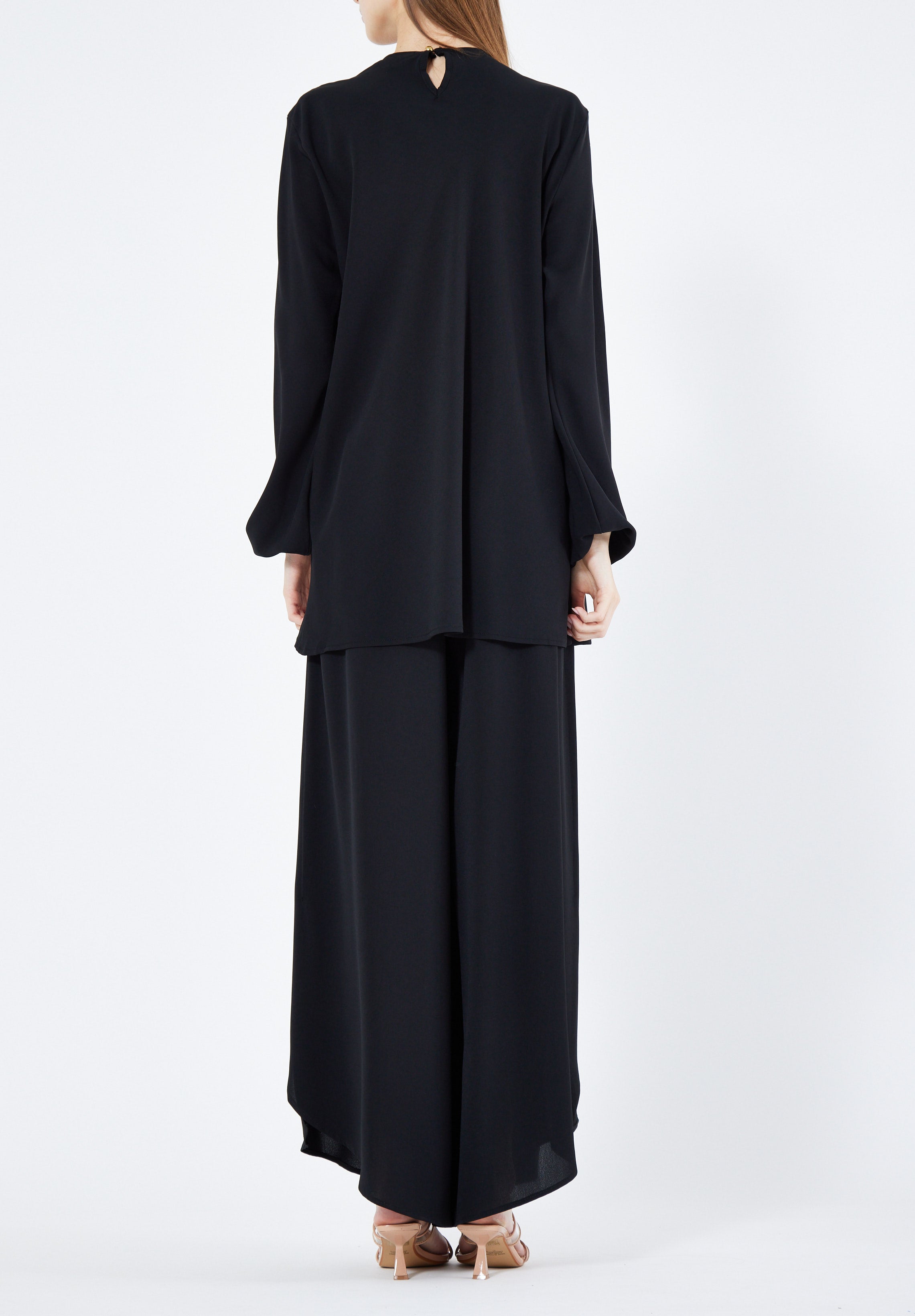 Beautiful A-Symmetrical Stylish Top With Flared Pant