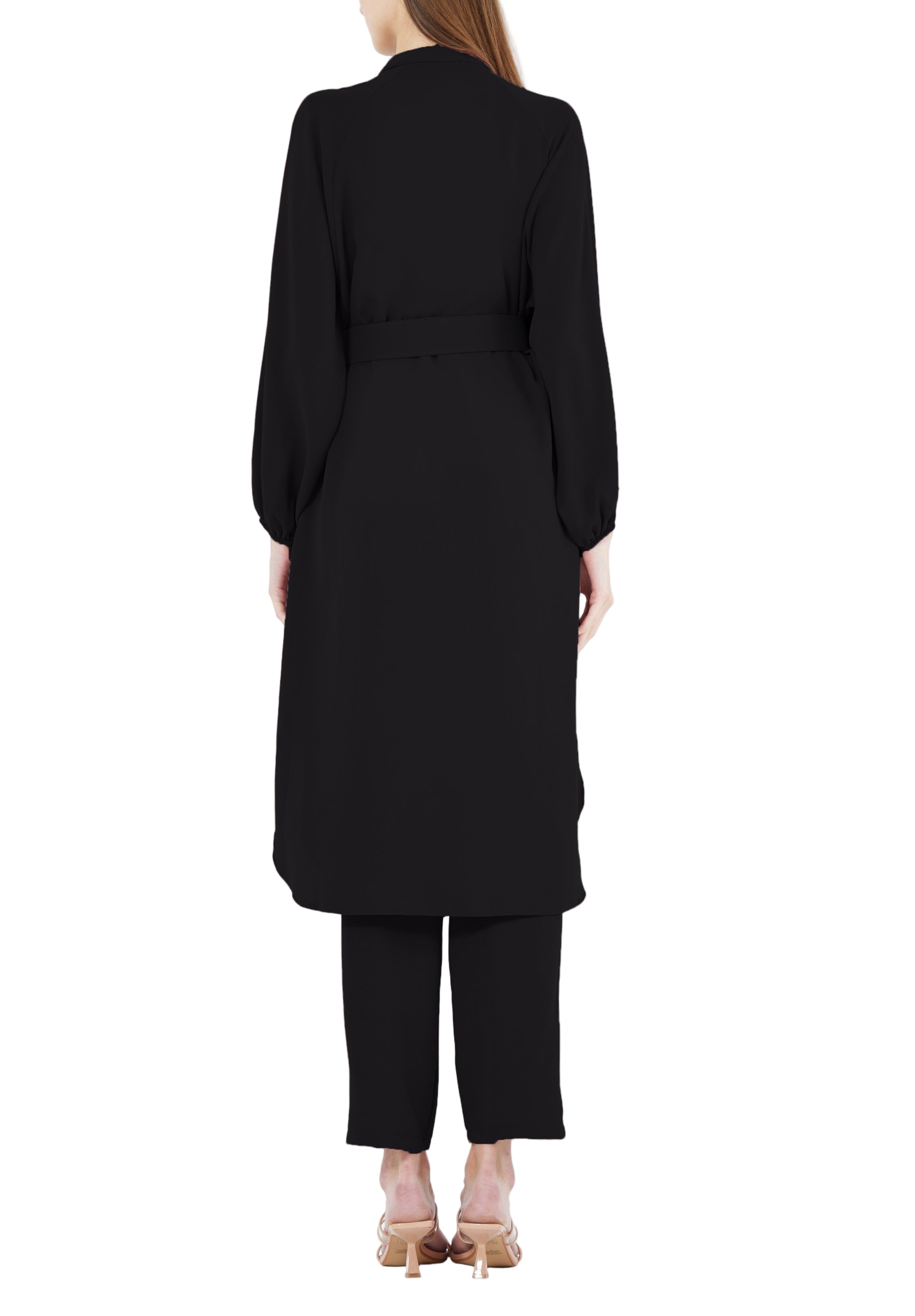 Simple And Elegant Midi Top And Ankle Length Pant With Long Sleeves
