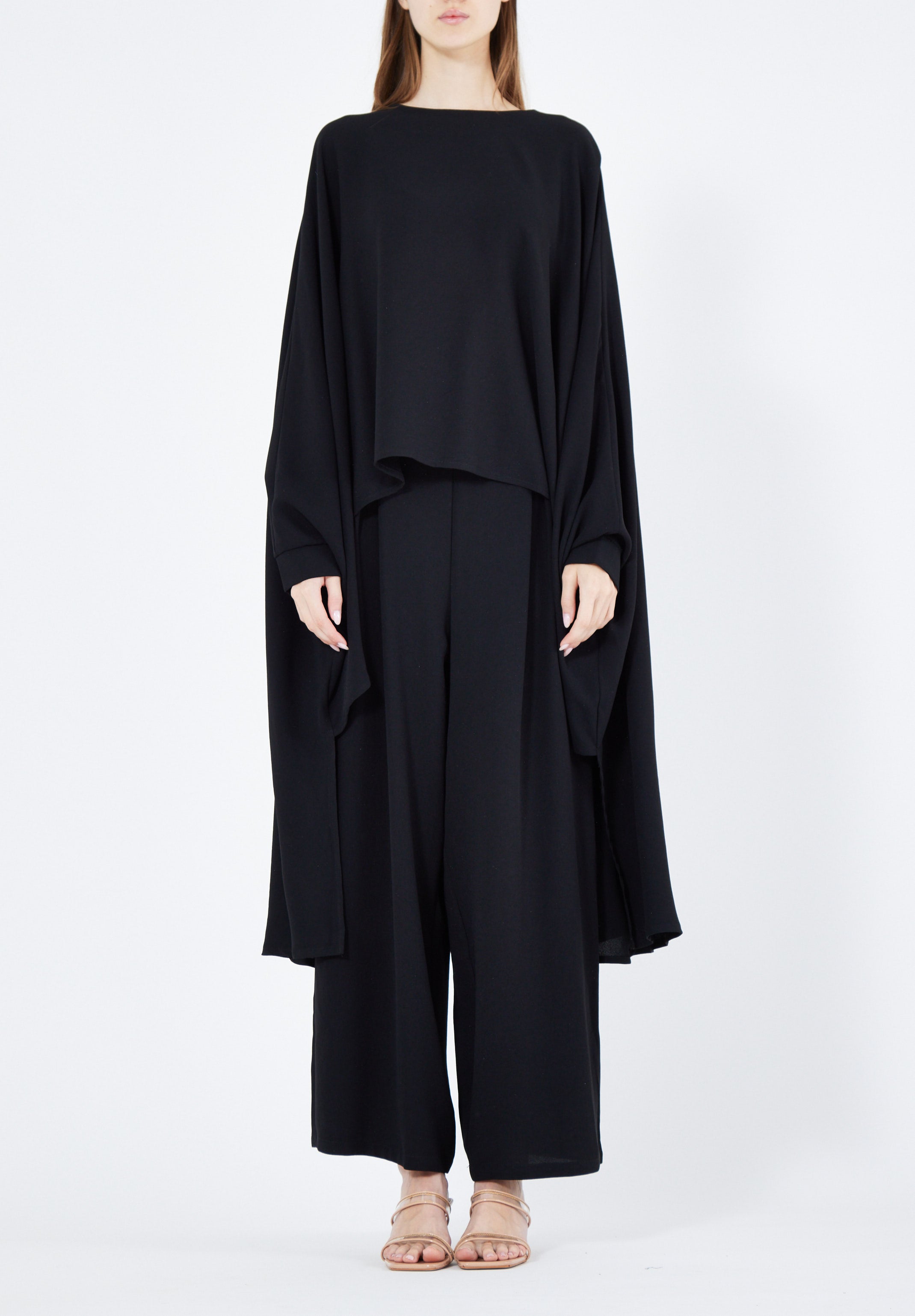 Stylish Loose Fit Draped Top With Loose Fit Pant
