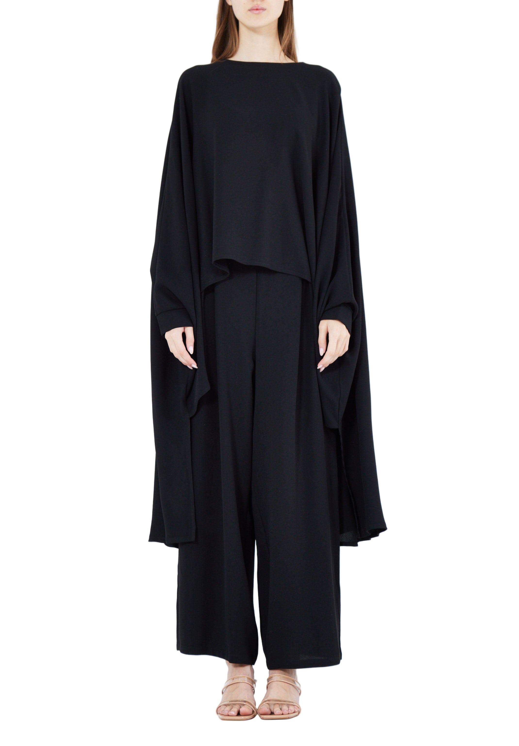 Stylish Loose Fit Draped Top With Loose Fit Pant