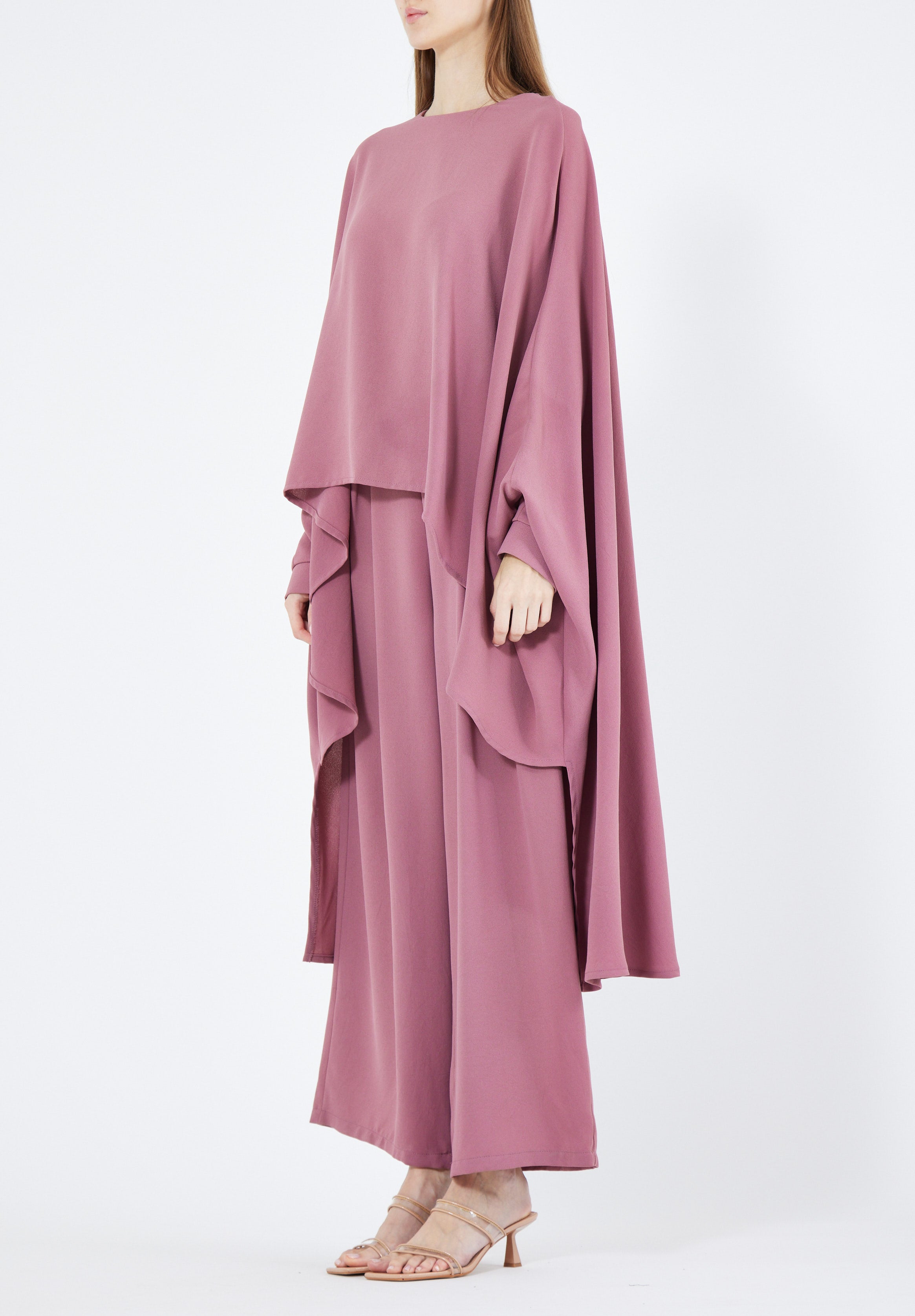 Stylish Loose Fit Draped Top With Loose Fit Pant