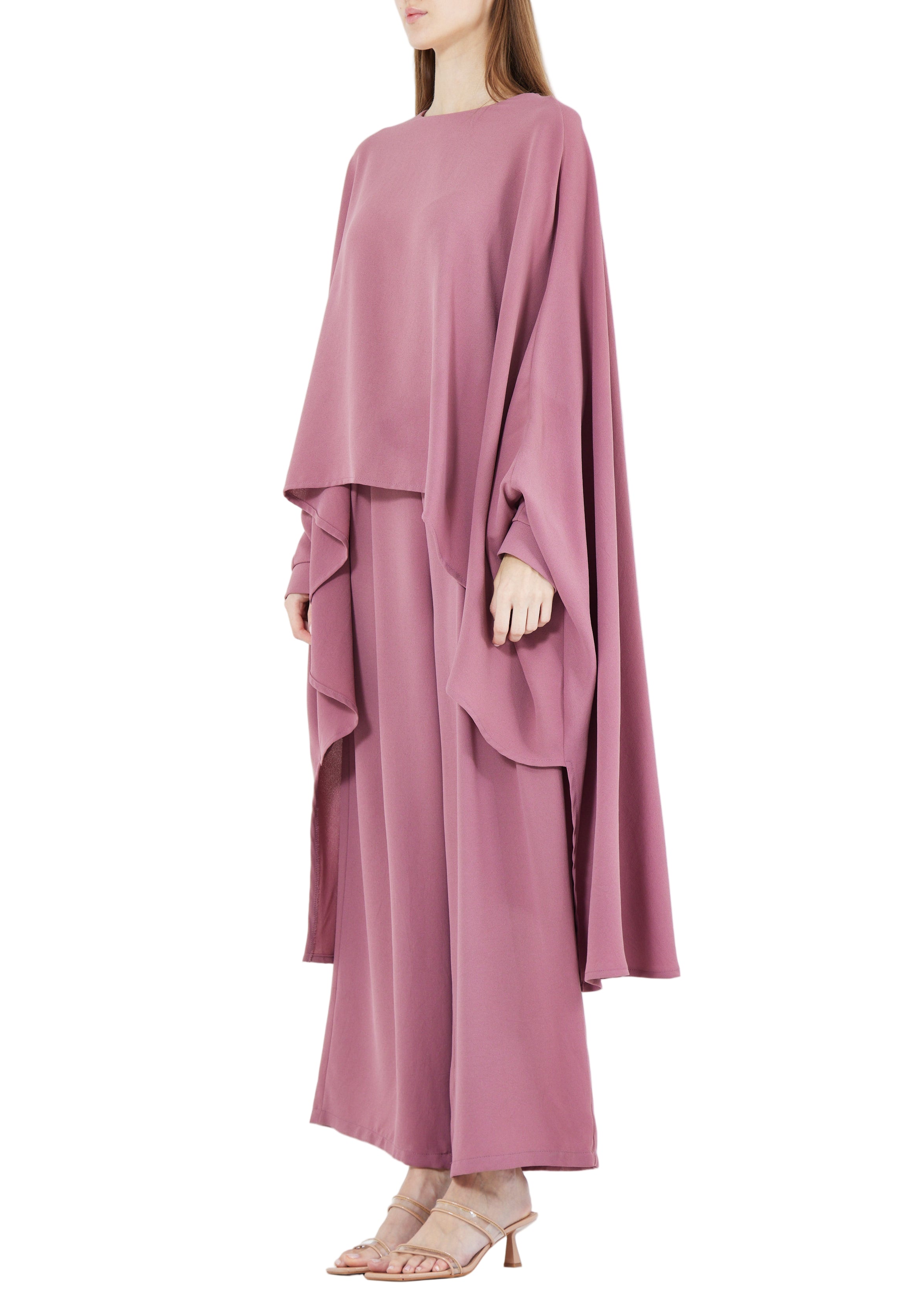 Stylish Loose Fit Draped Top With Loose Fit Pant