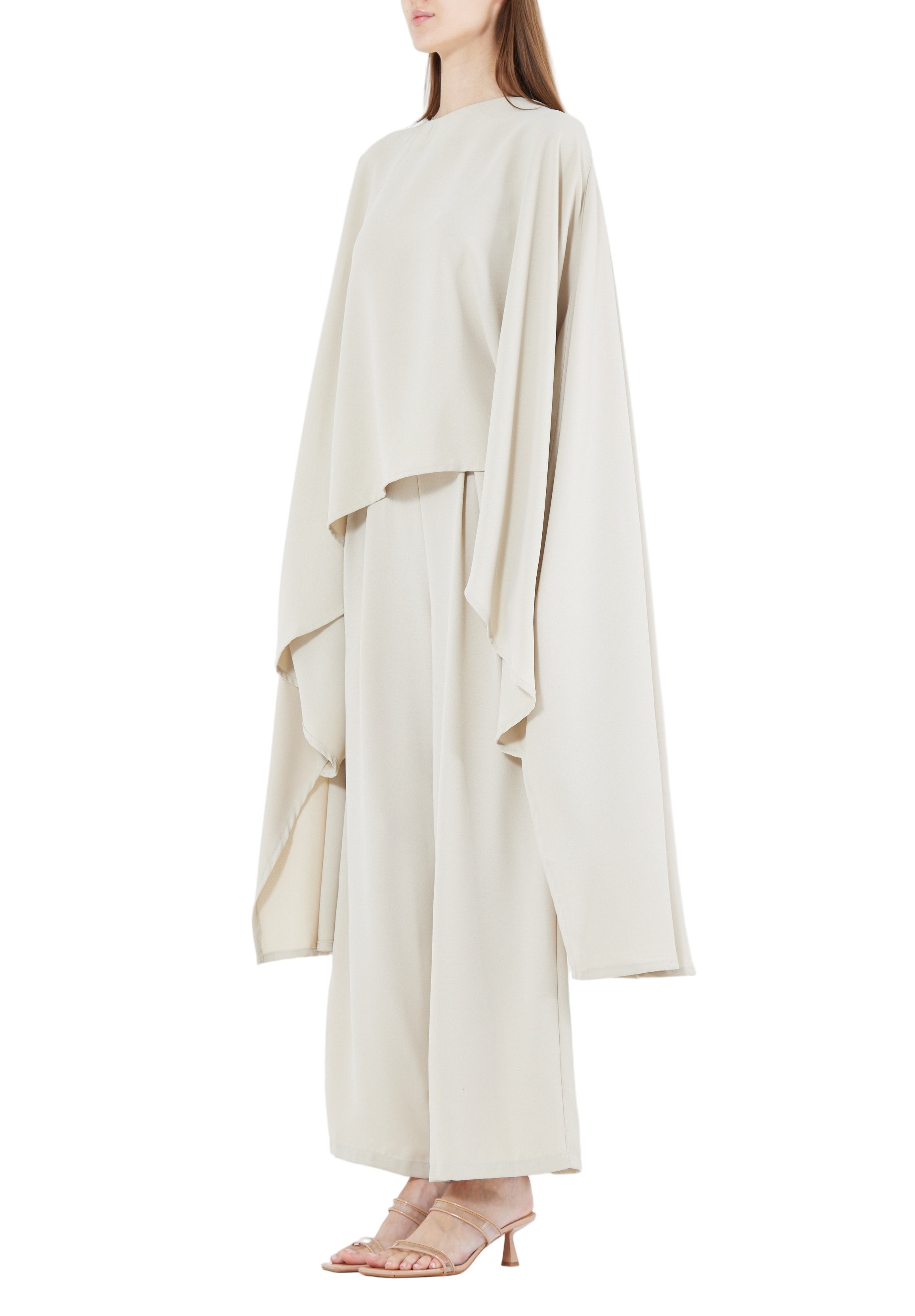 Stylish Loose Fit Draped Top With Loose Fit Pant