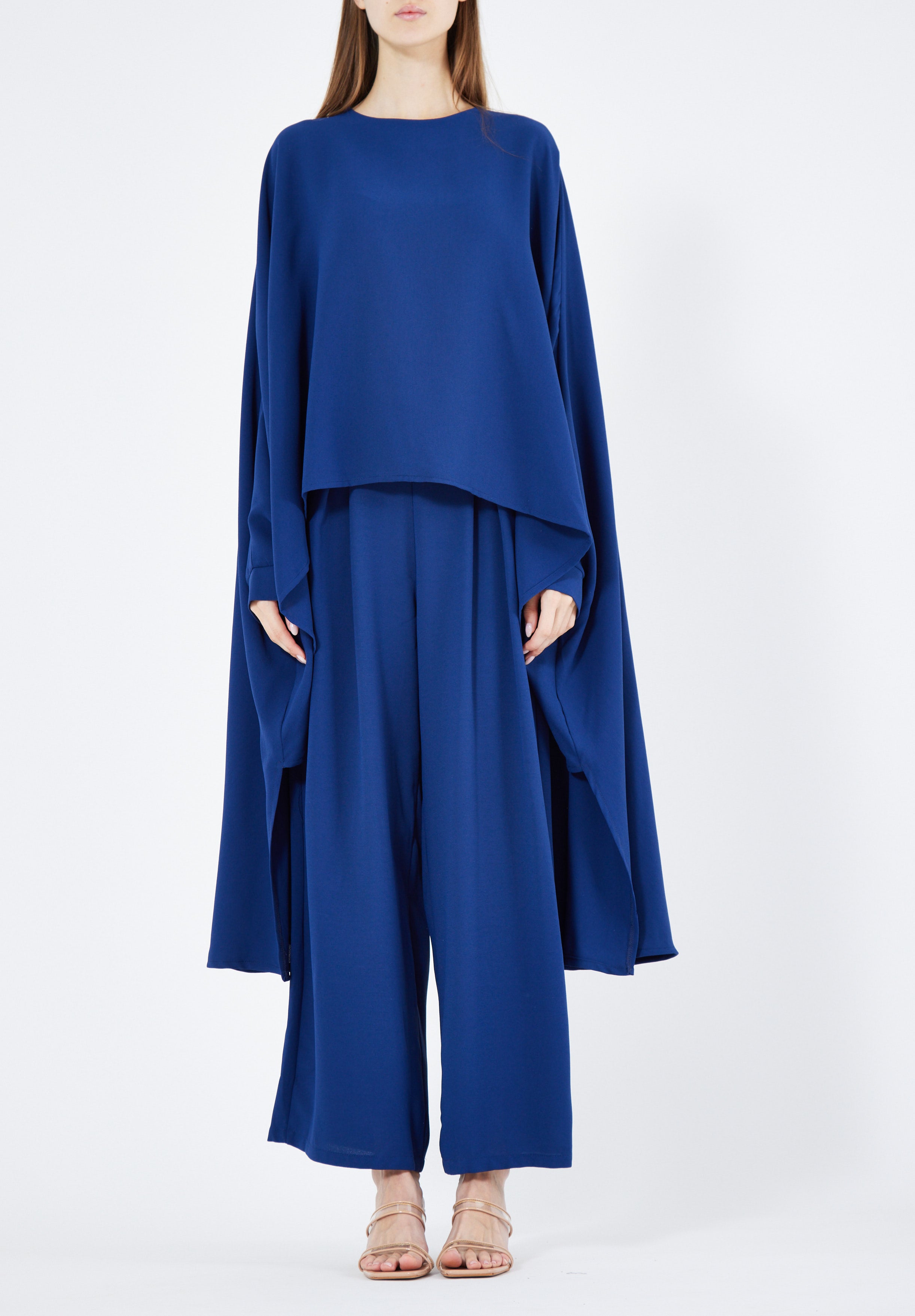 Stylish Loose Fit Draped Top With Loose Fit Pant