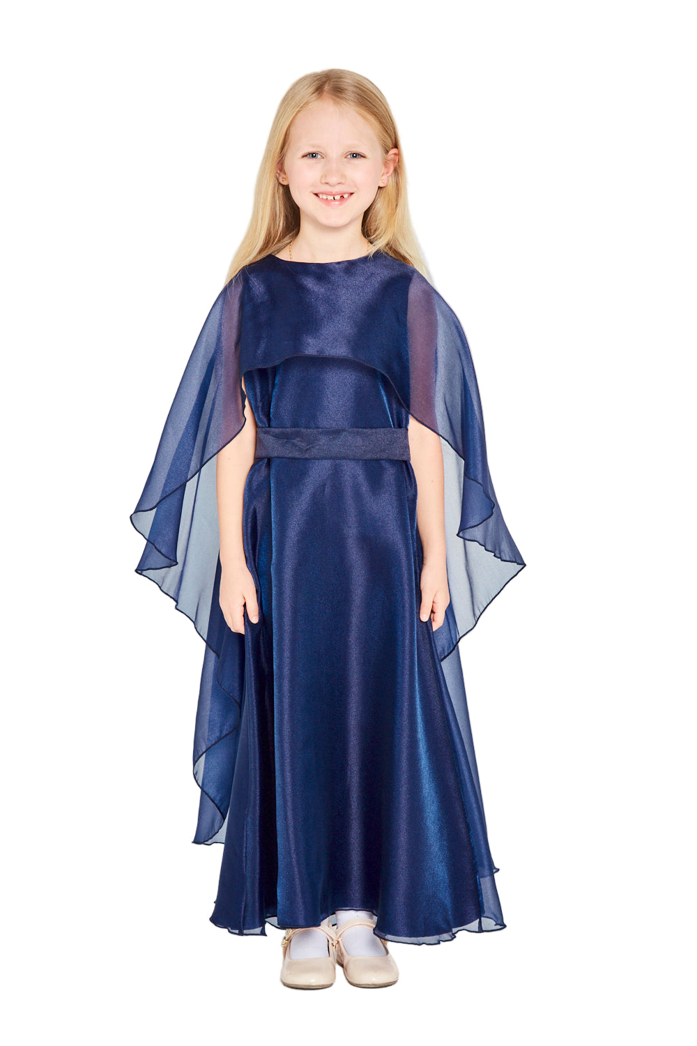 Embellished Detail Flowing Overlay Party Dress