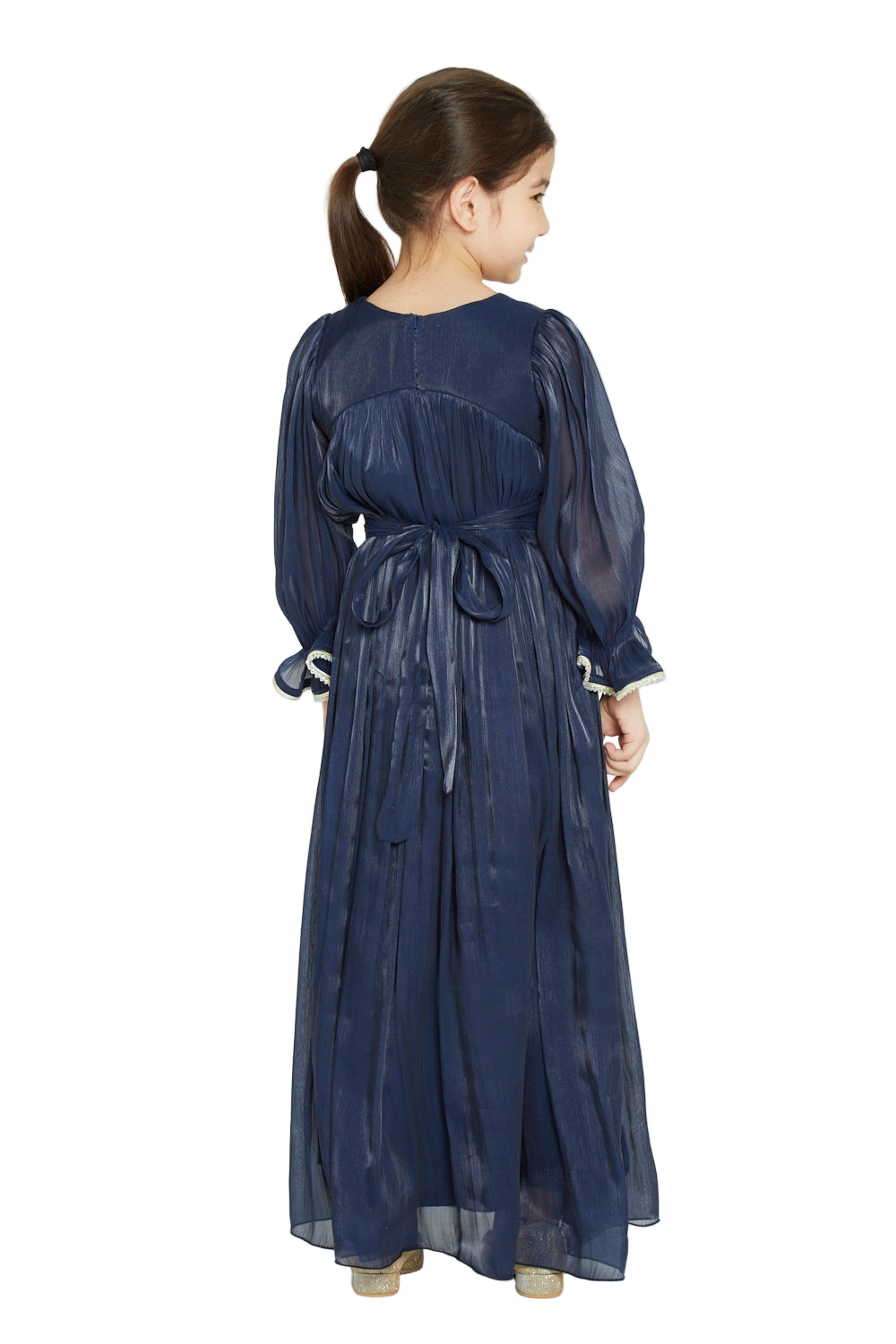 Shimmer Detail Party Gown