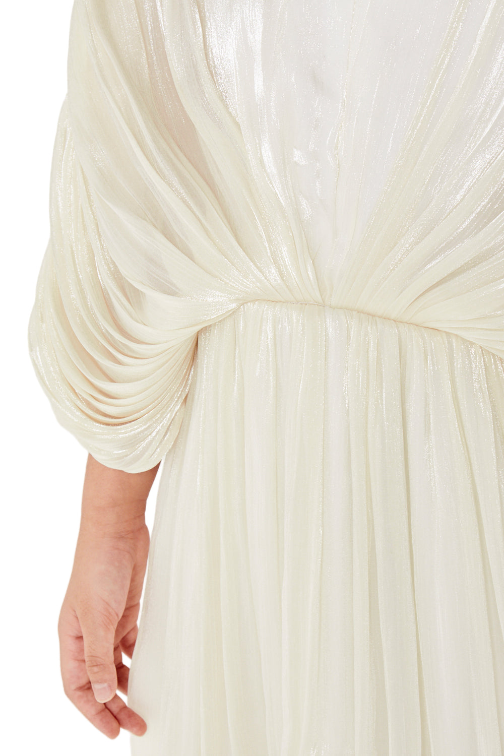 Draped Cape Style Soft Pleated Dress