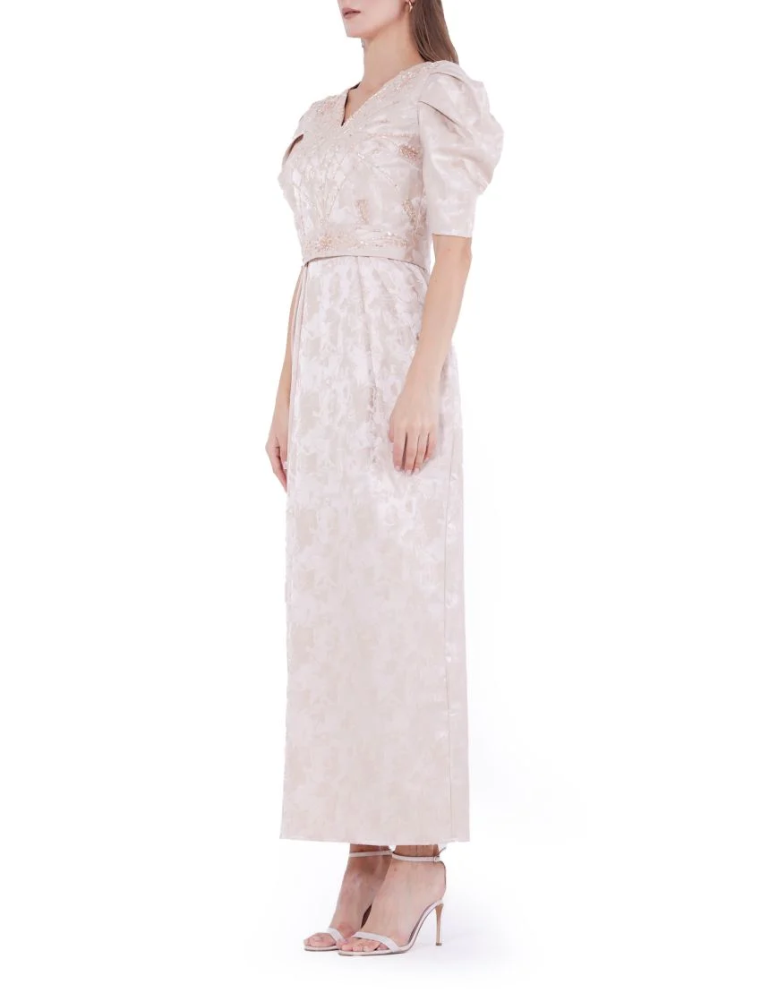 Radiant Beaded Embellished Gown