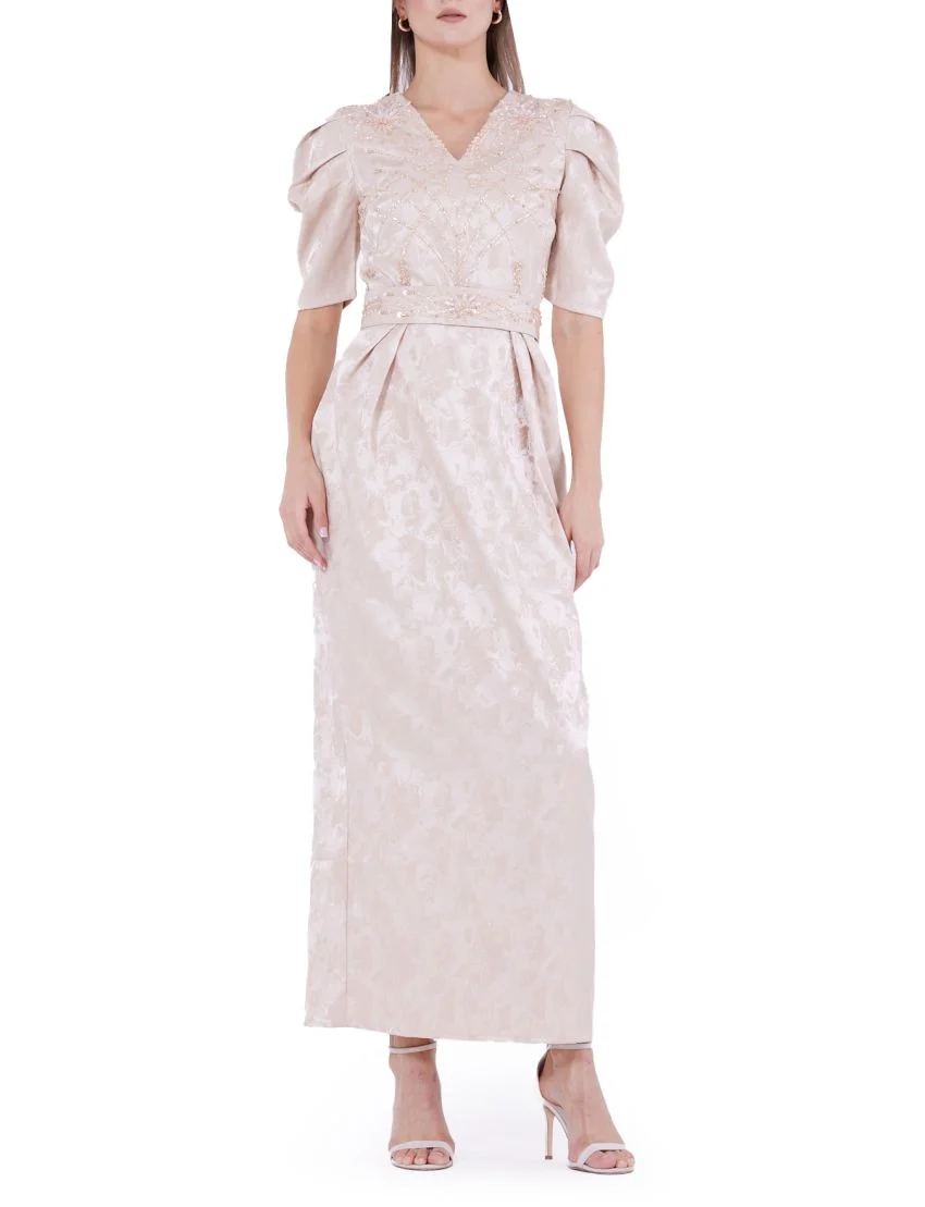 Radiant Beaded Embellished Gown