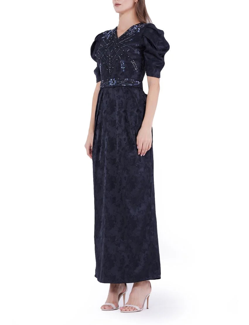 Radiant Beaded Embellished Gown