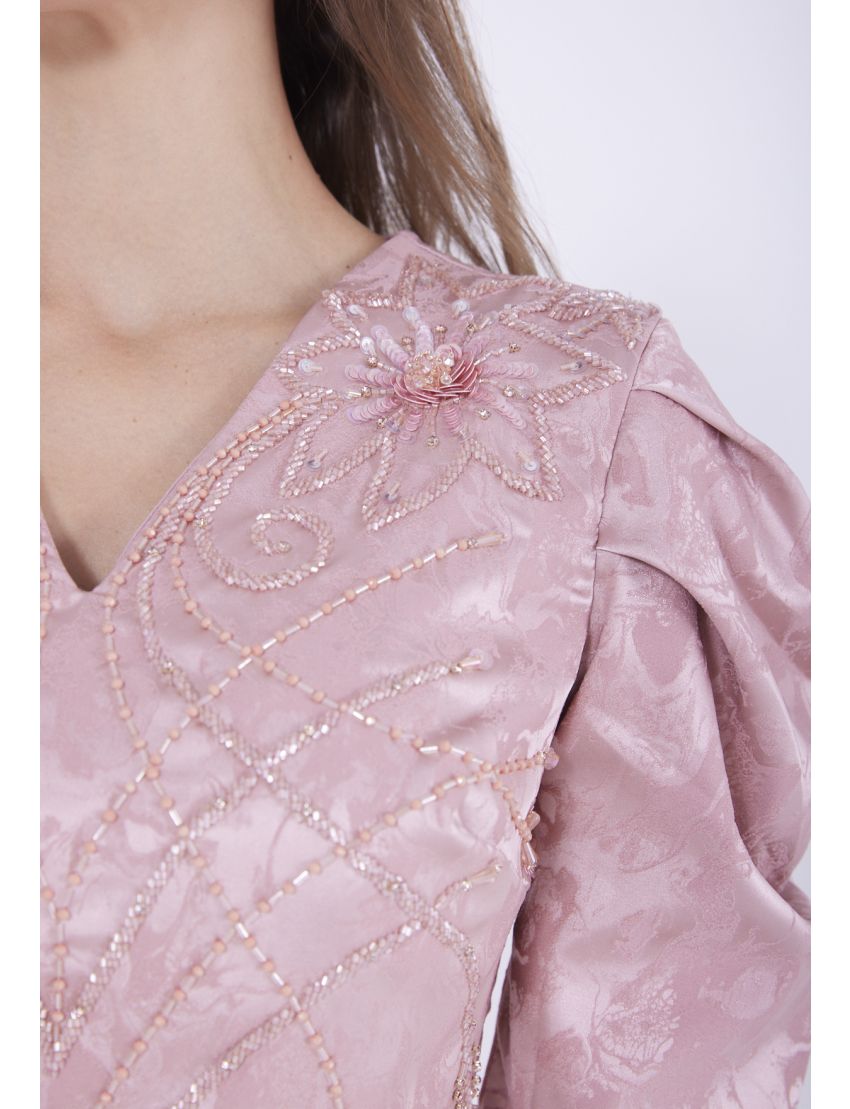 Radiant Beaded Embellished Gown