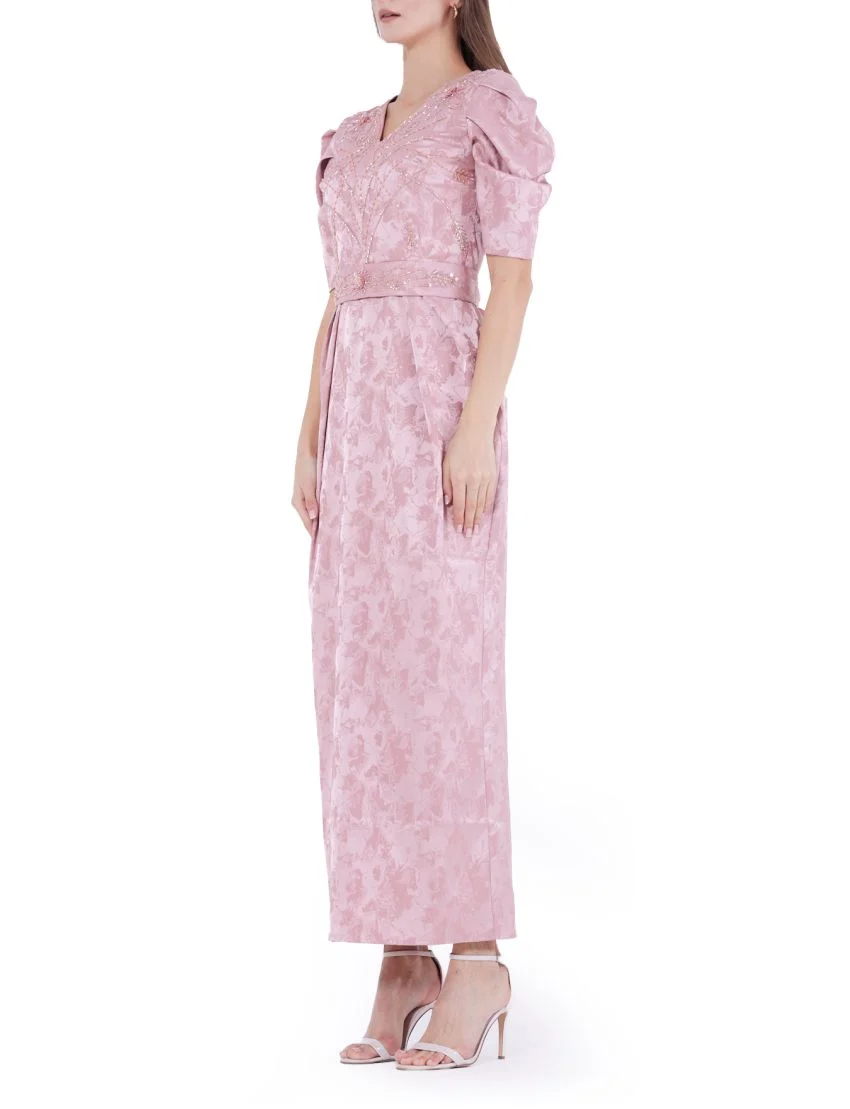 Radiant Beaded Embellished Gown