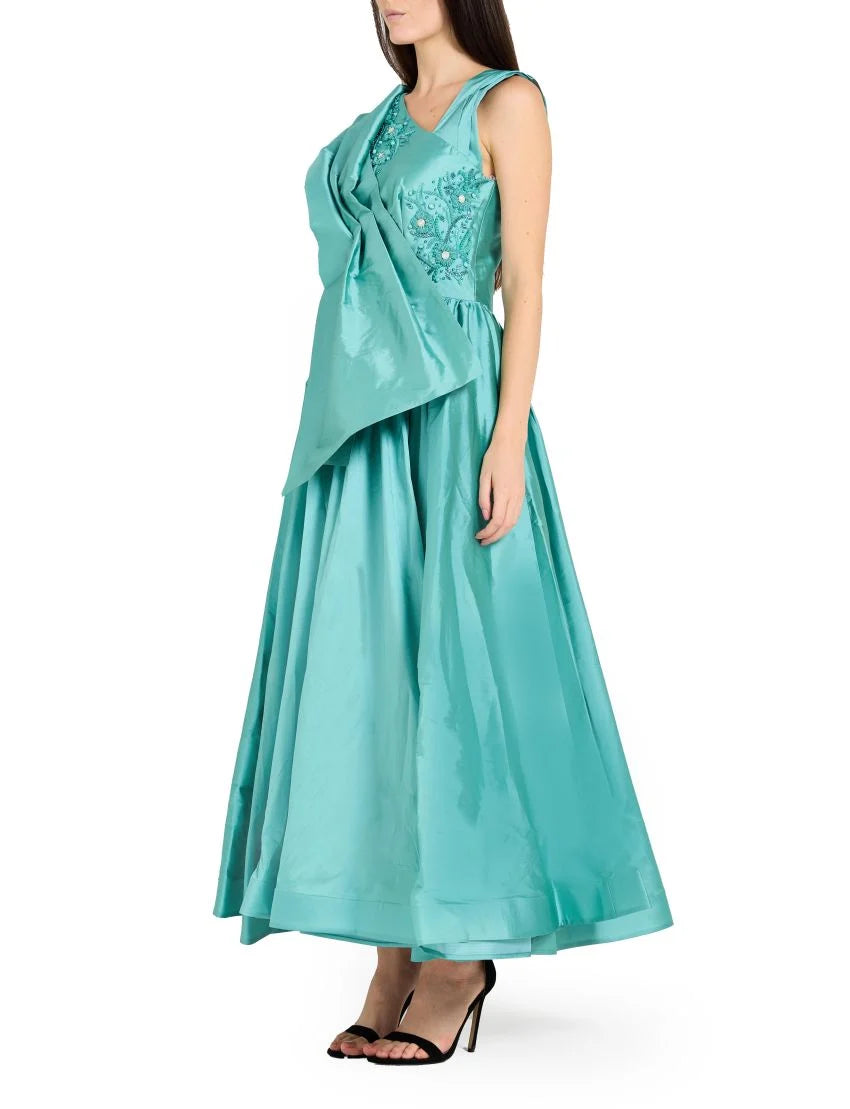 Oversized Bow Evening Gown