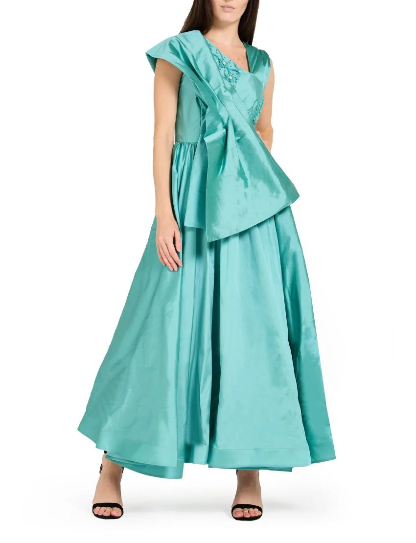 Oversized Bow Evening Gown