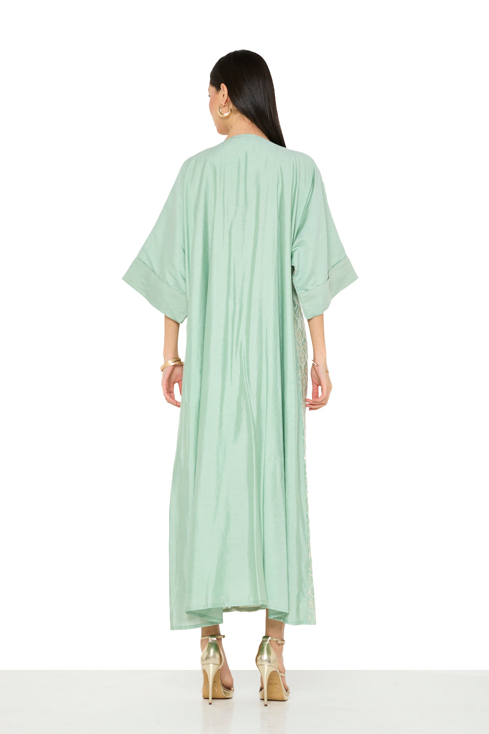 Tassel Front Embroidered Jalabiya