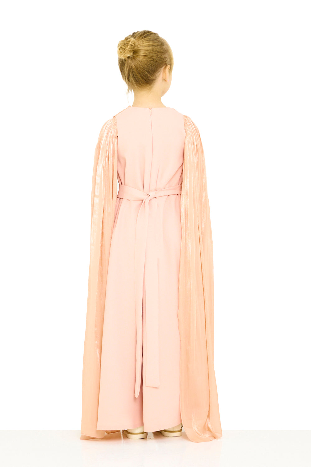 Draped Cape Sleeve Dress