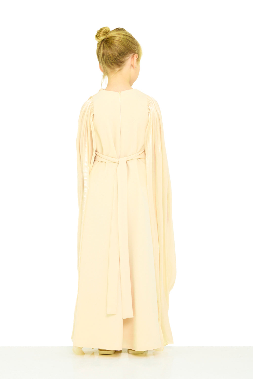 Draped Cape Sleeve Dress