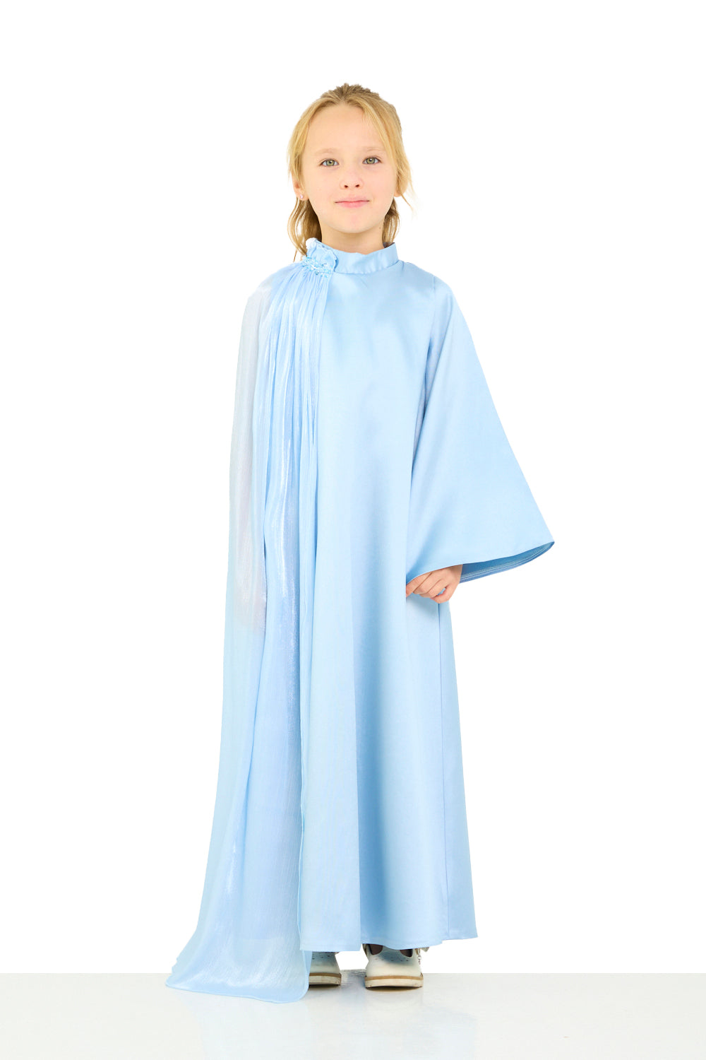Cape Drape Column Dress