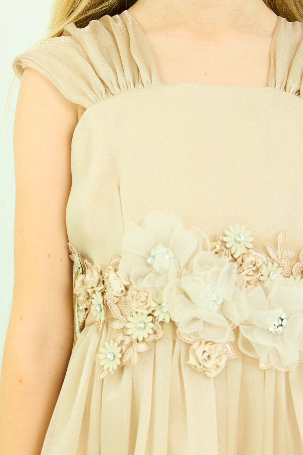 Floral Waist Tiered Dress