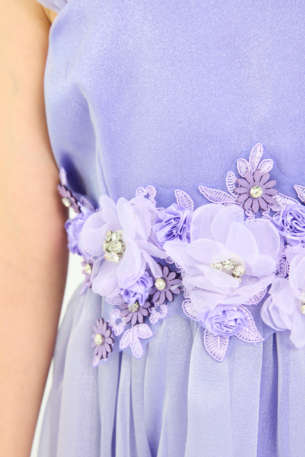 Floral Waist Tiered Dress