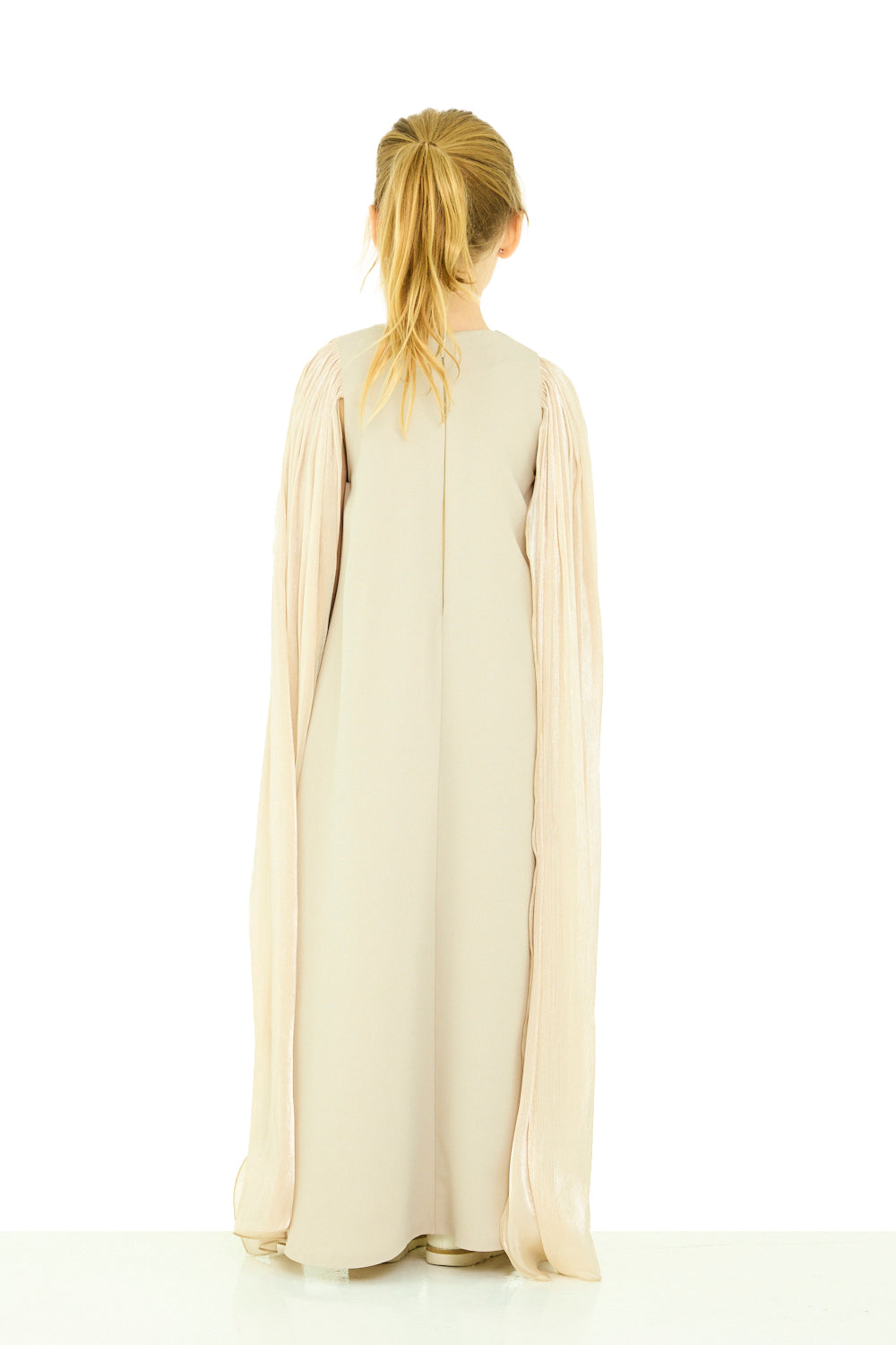 Draped Cape Sleeve Dress