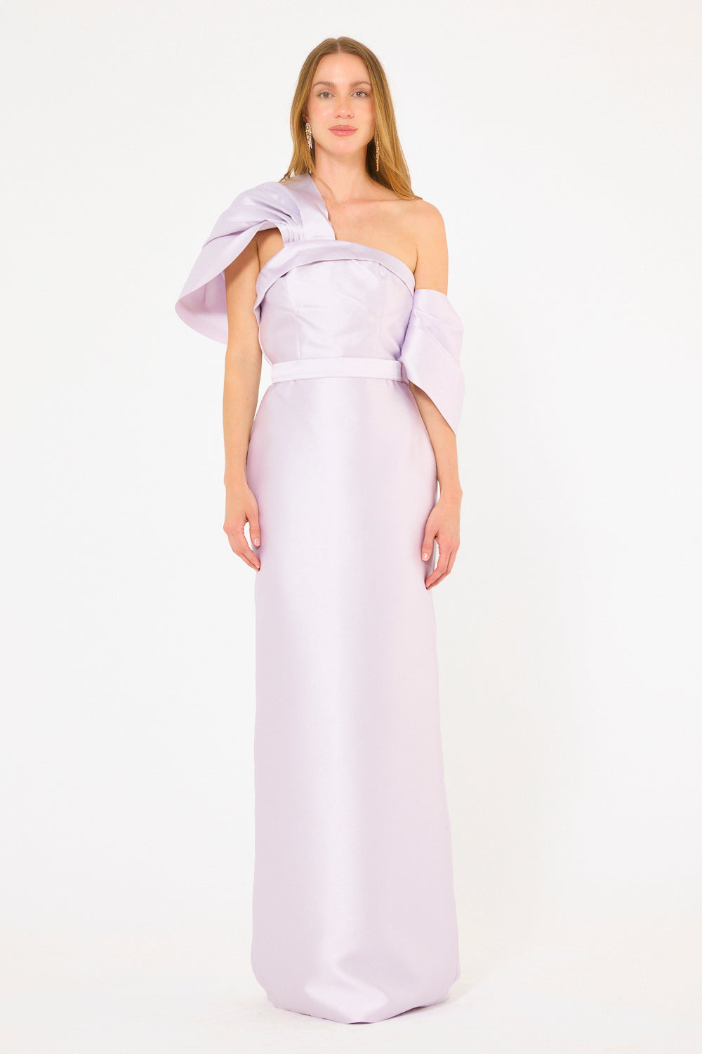 Sculpted One-Shoulder Gown