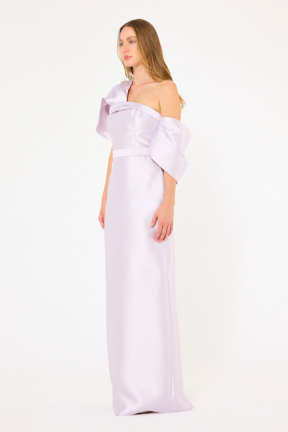 Sculpted One-Shoulder Gown