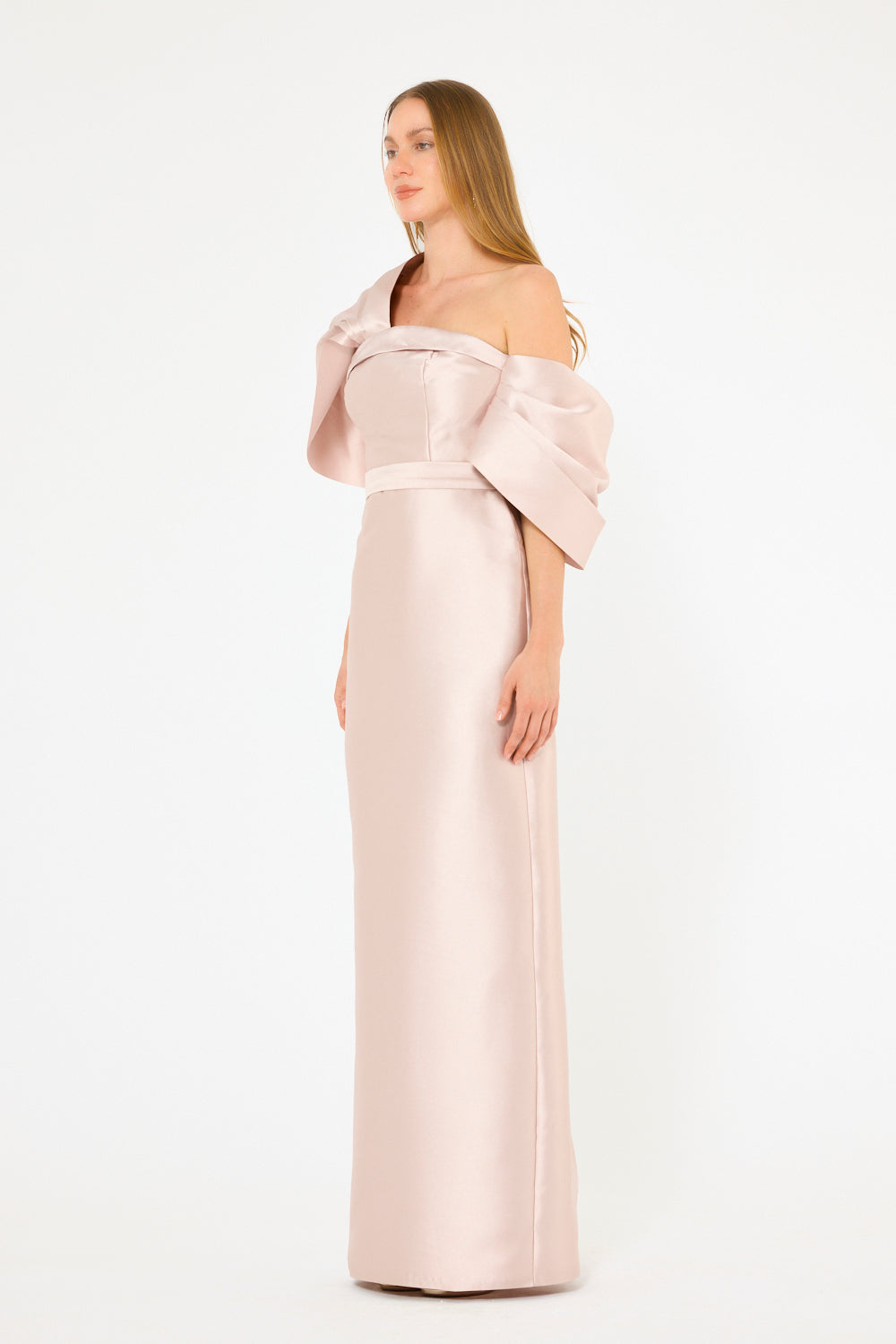 Sculpted One-Shoulder Gown