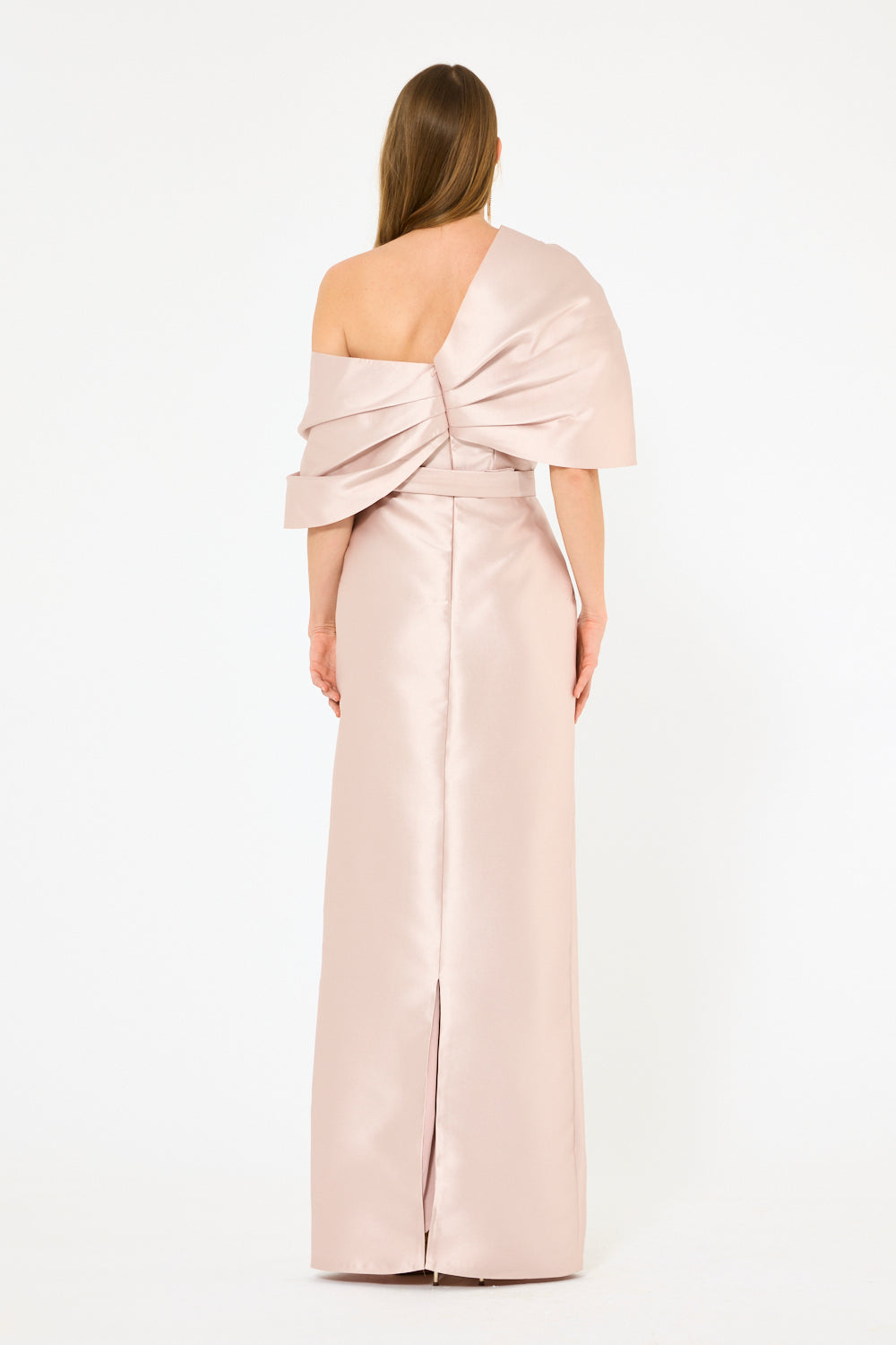 Sculpted One-Shoulder Gown