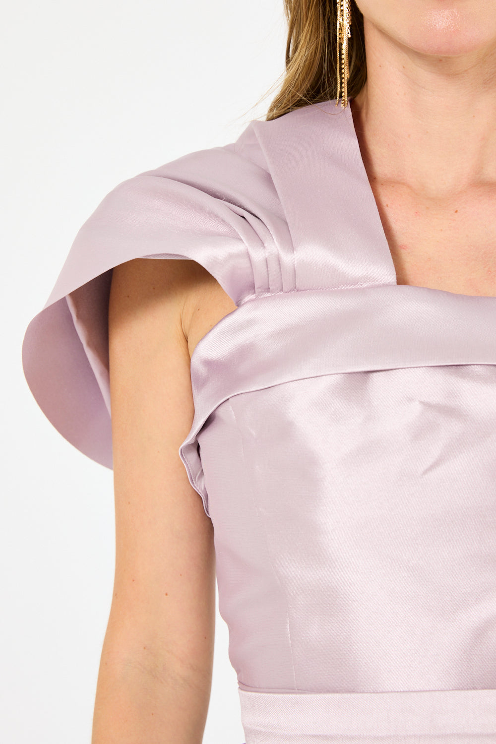 Sculpted One-Shoulder Gown