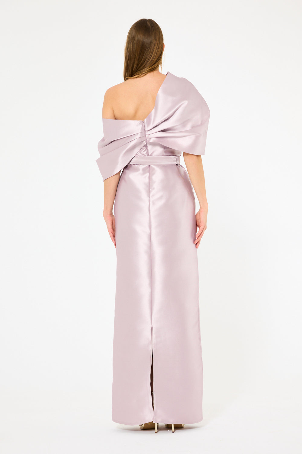 Sculpted One-Shoulder Gown