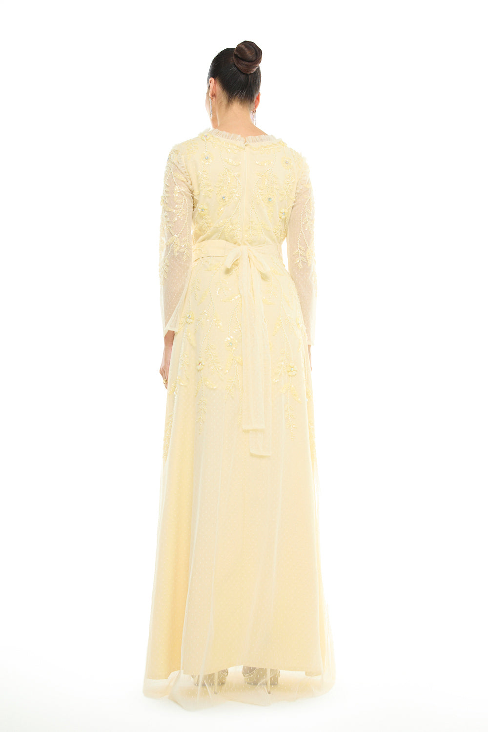 Illusion Neck Embellished Gown