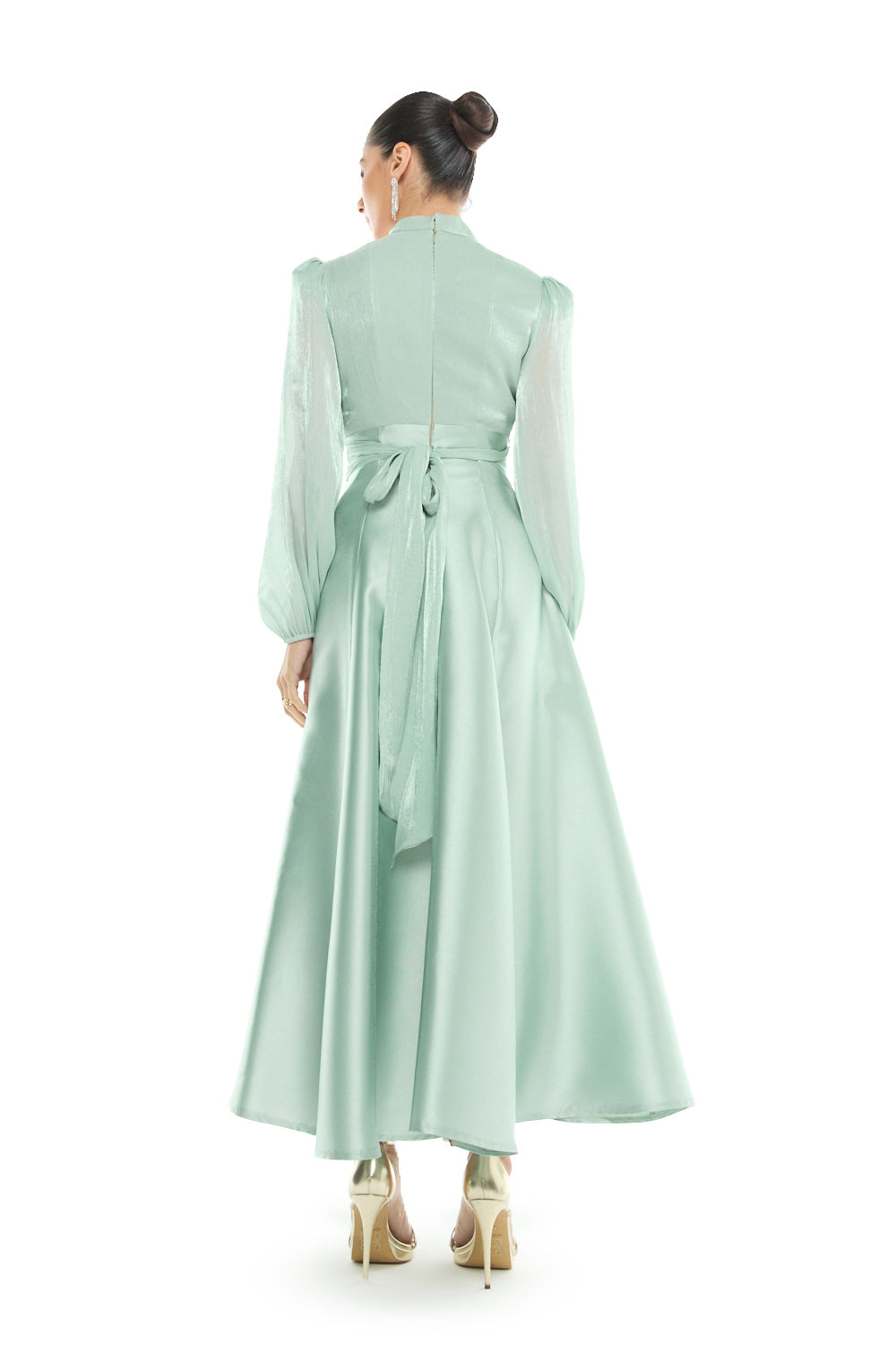 Beaded Empire Waist Gown