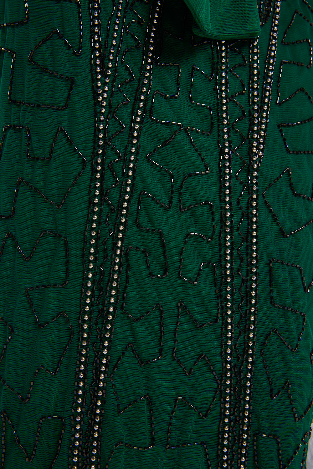 Cape Overlay Belted Gown