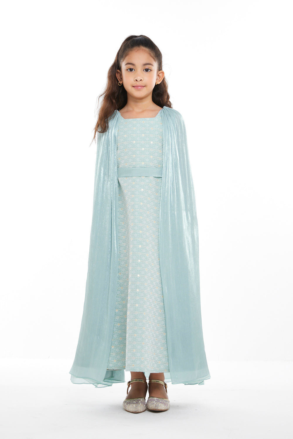 Starlight Cape Occasion Gown