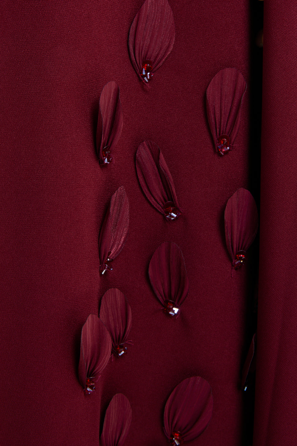 Petal Appliqués Cascade Cape Dress