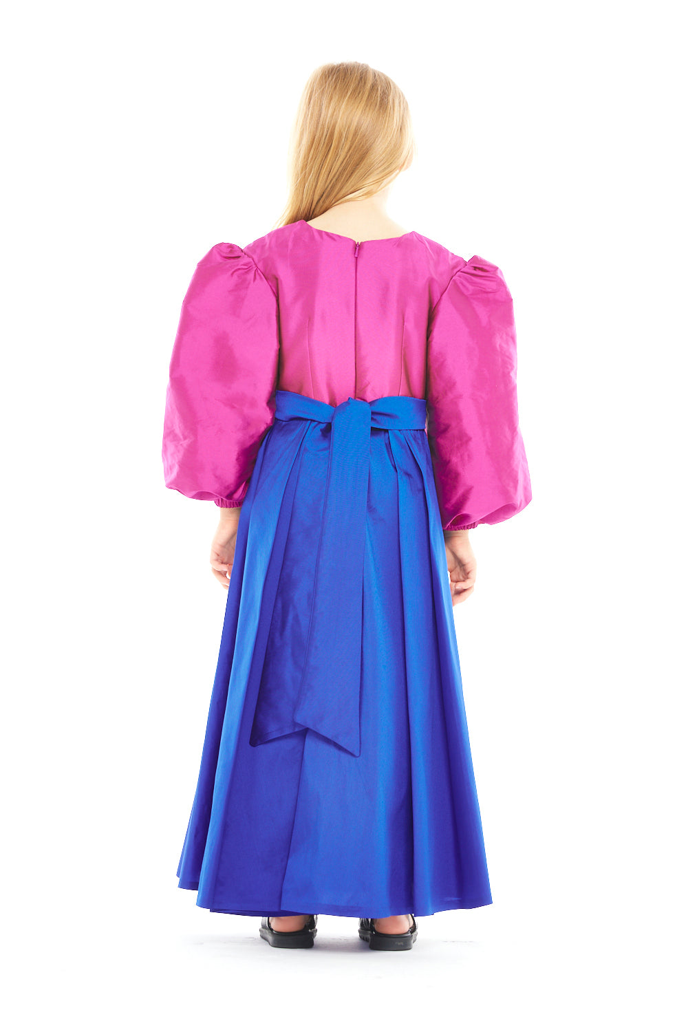 Duchess Sleeve Colorblock Gown