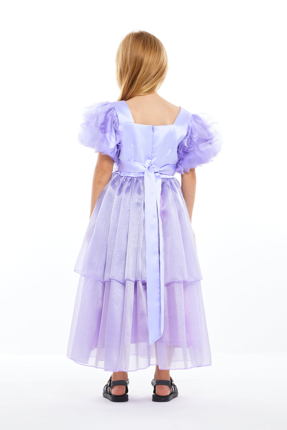 Organza Bloom Sleeve Dress