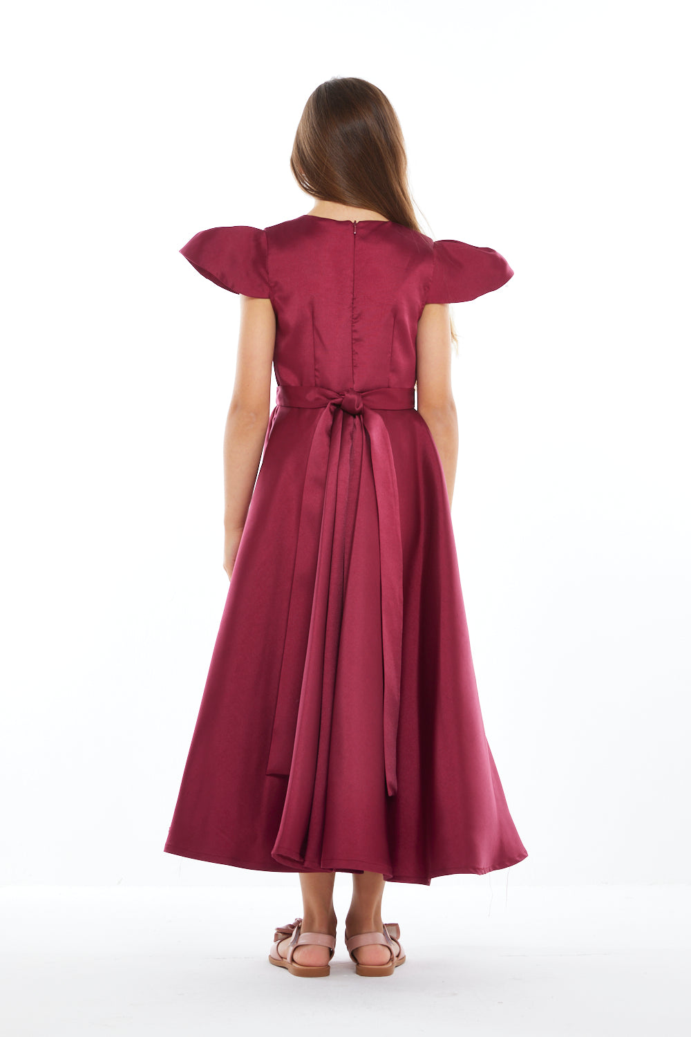 Floral Petal Sleeve Dress